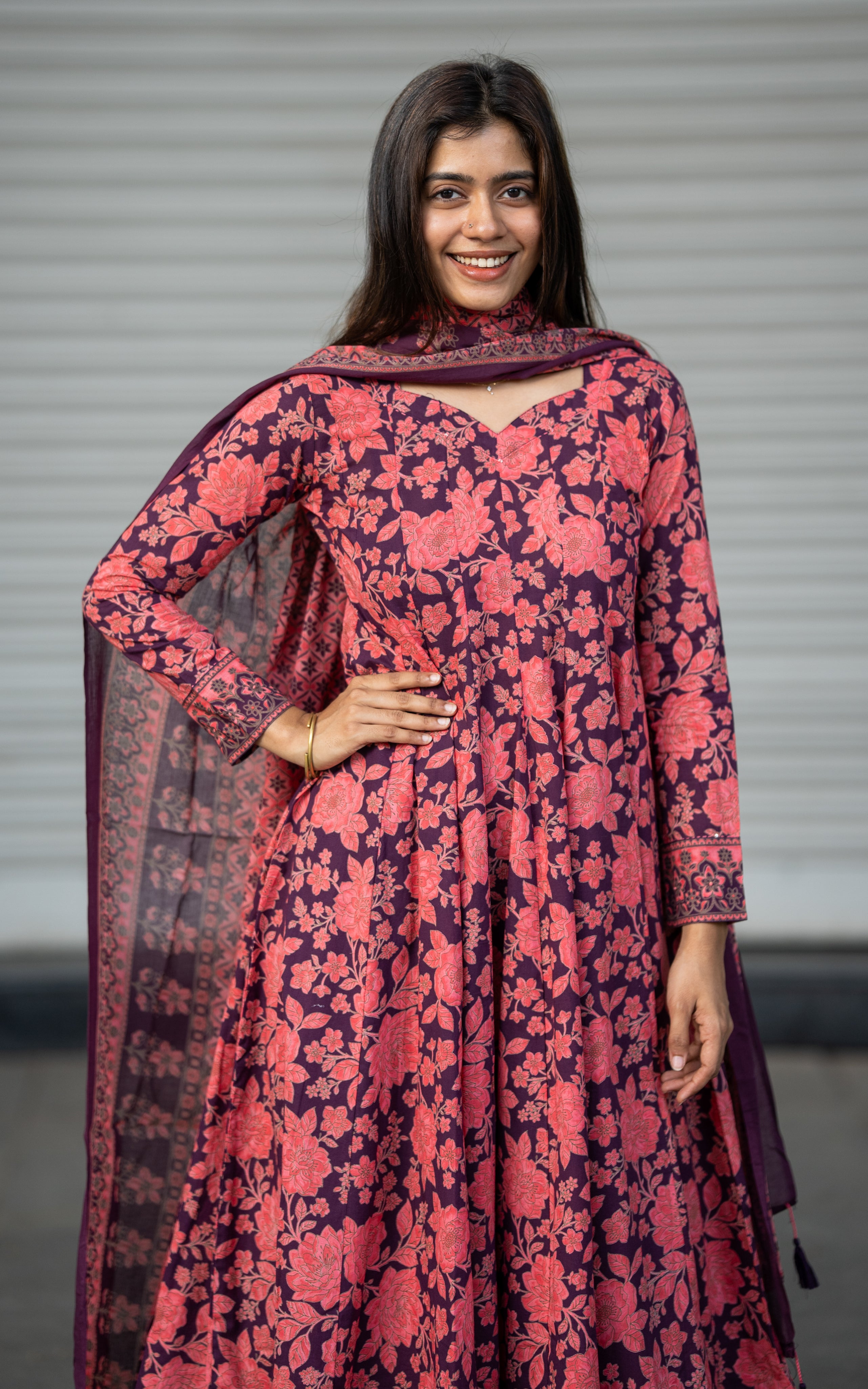 Rachana Purple (Kurti+Dupatta)
