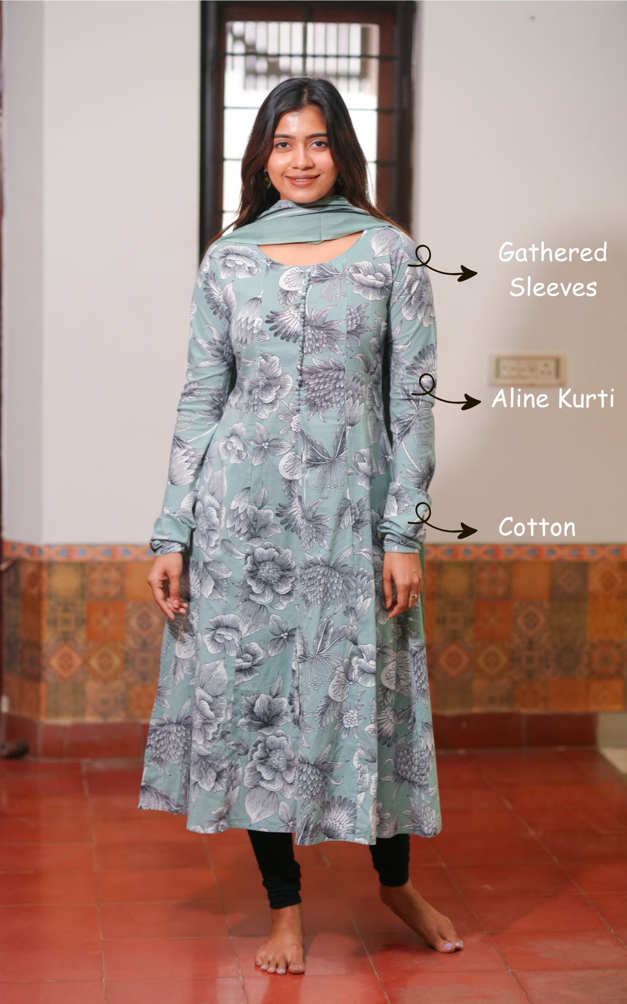 Afreen (Kurti+Dupatta)