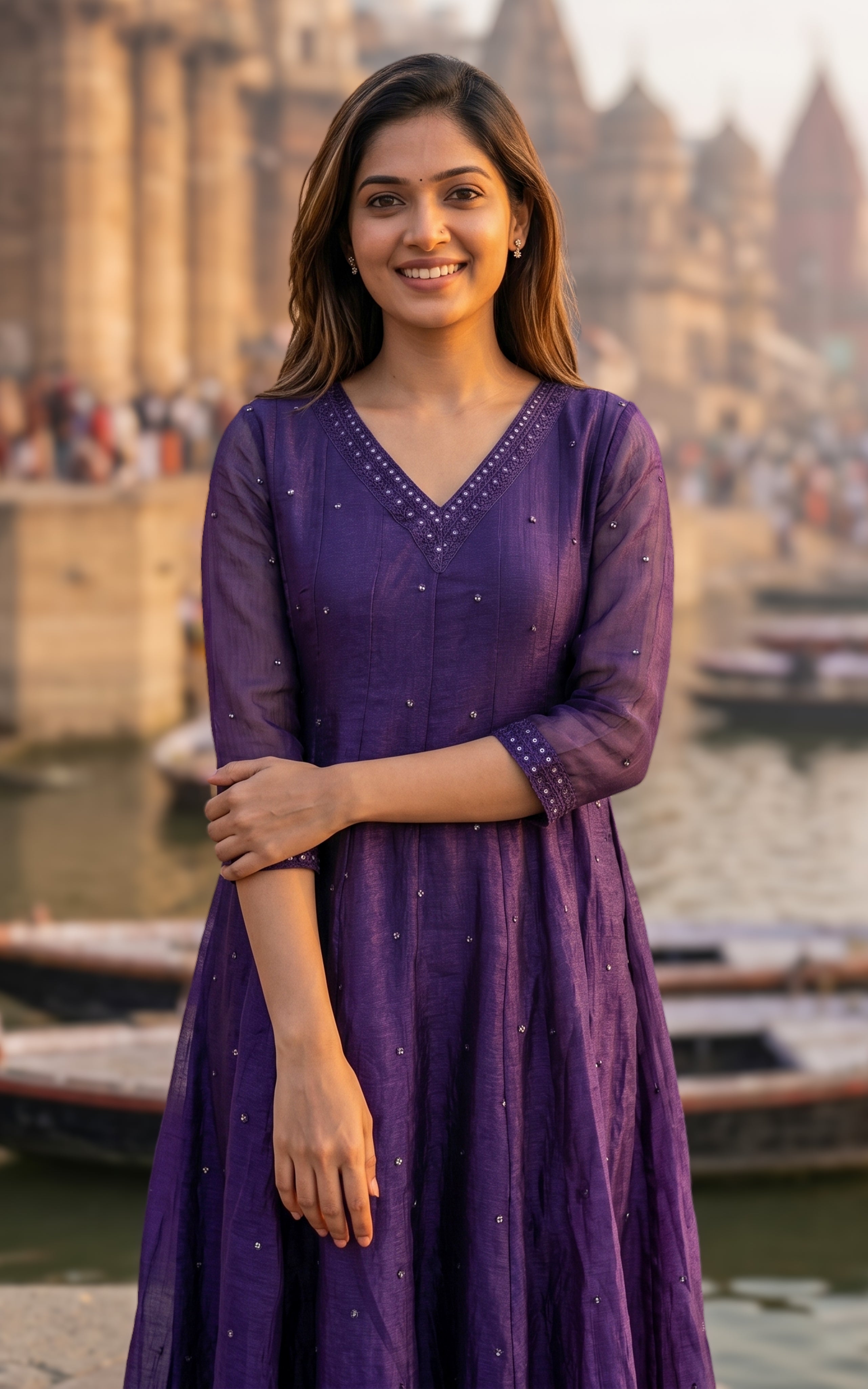 Mellinam E (Kurti+Dupatta)