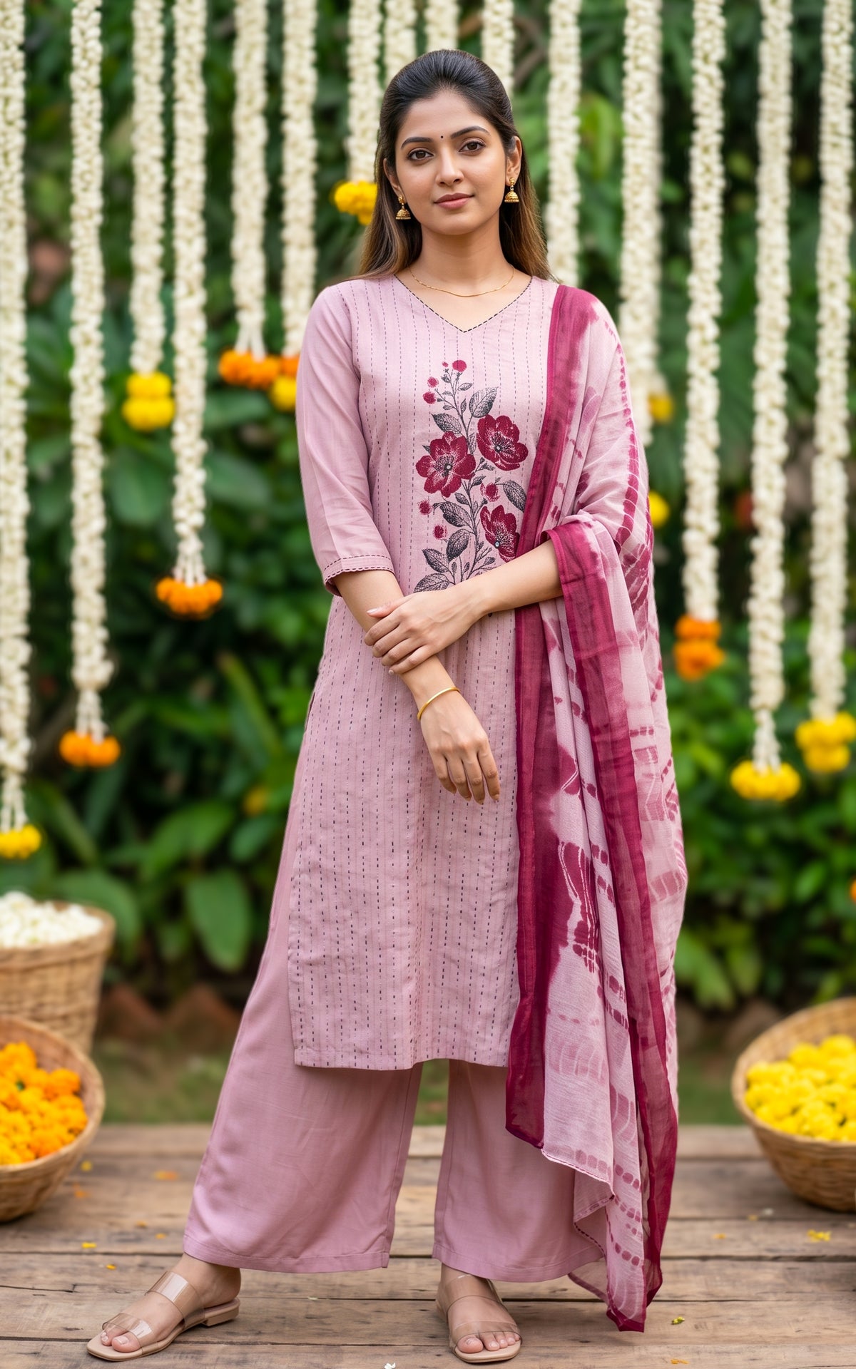 Agal Vizhiyaazh (Kurti+Pant+Dupatta)