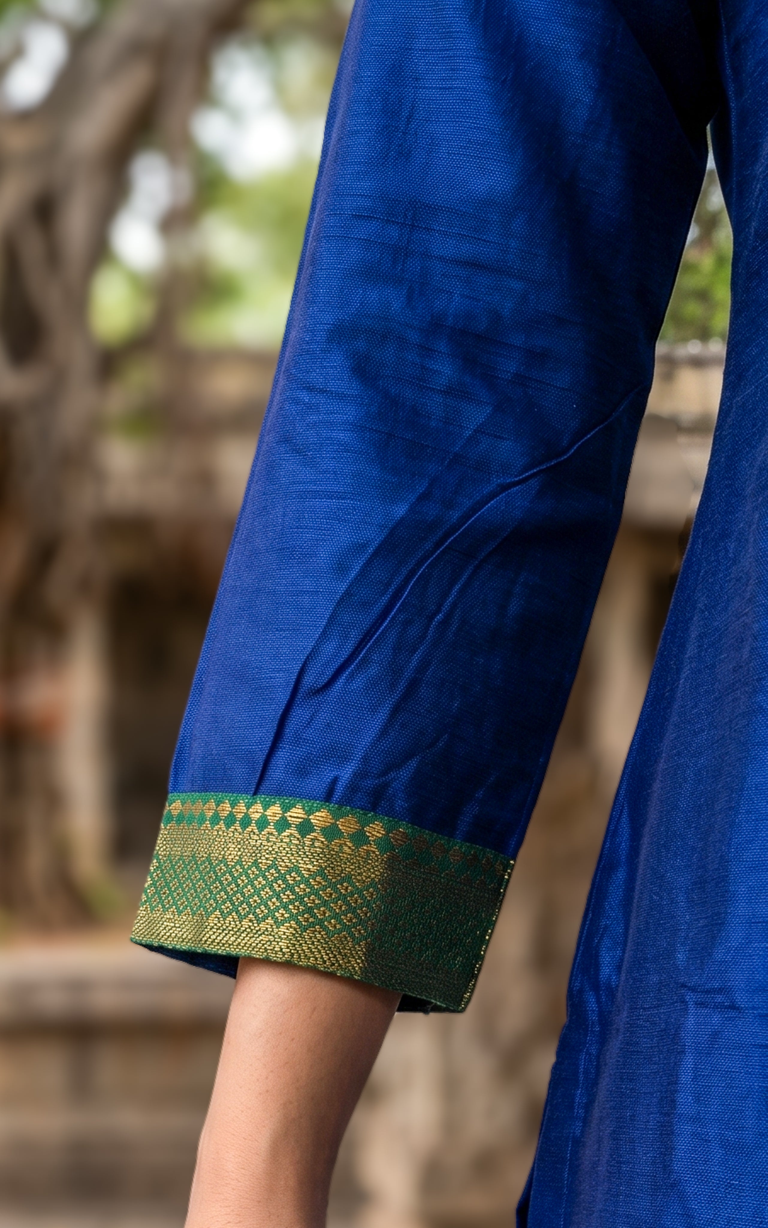 Royal blue stylish kurti set for women