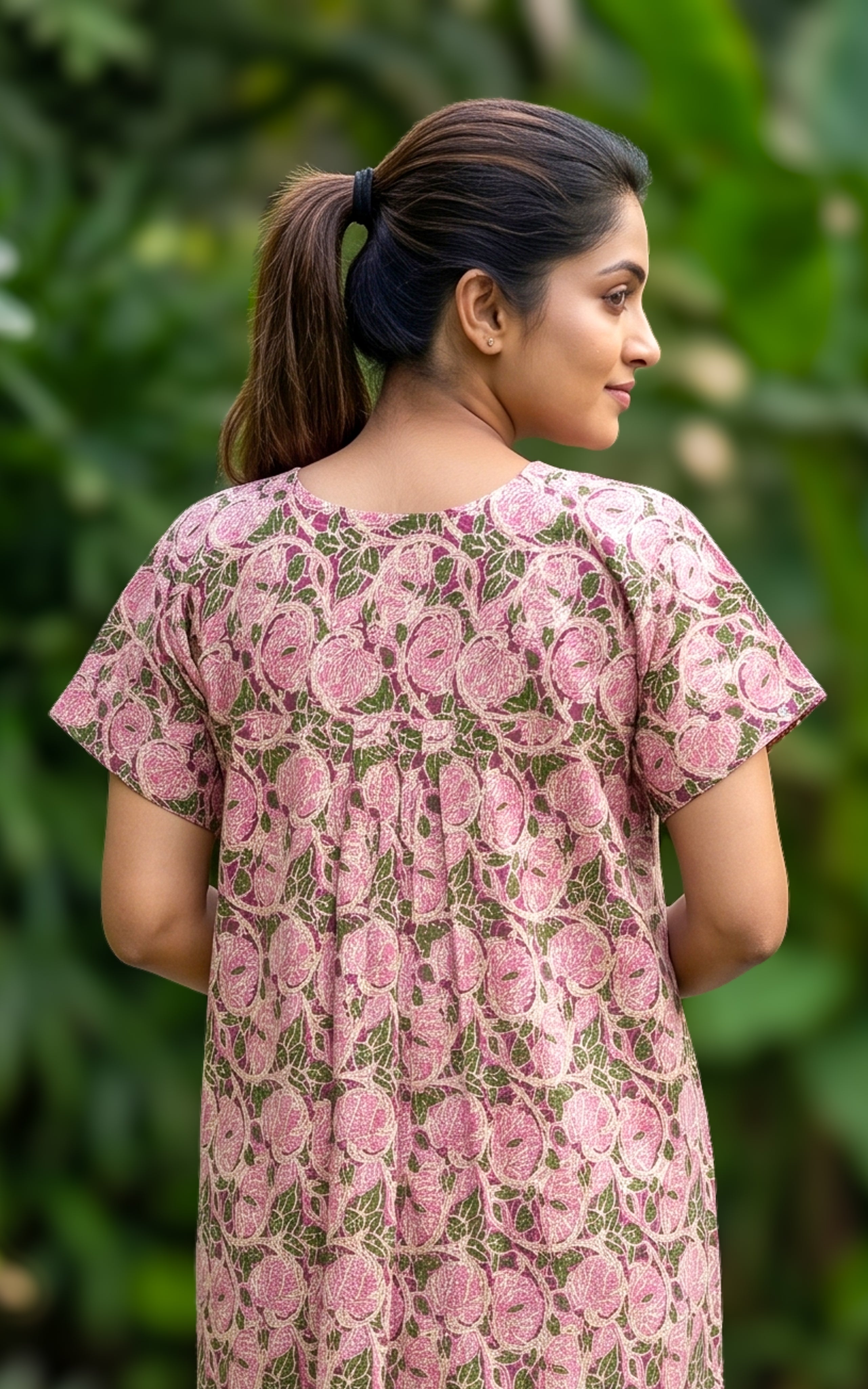 Cotton Straight Fit Nighty-160SS24A