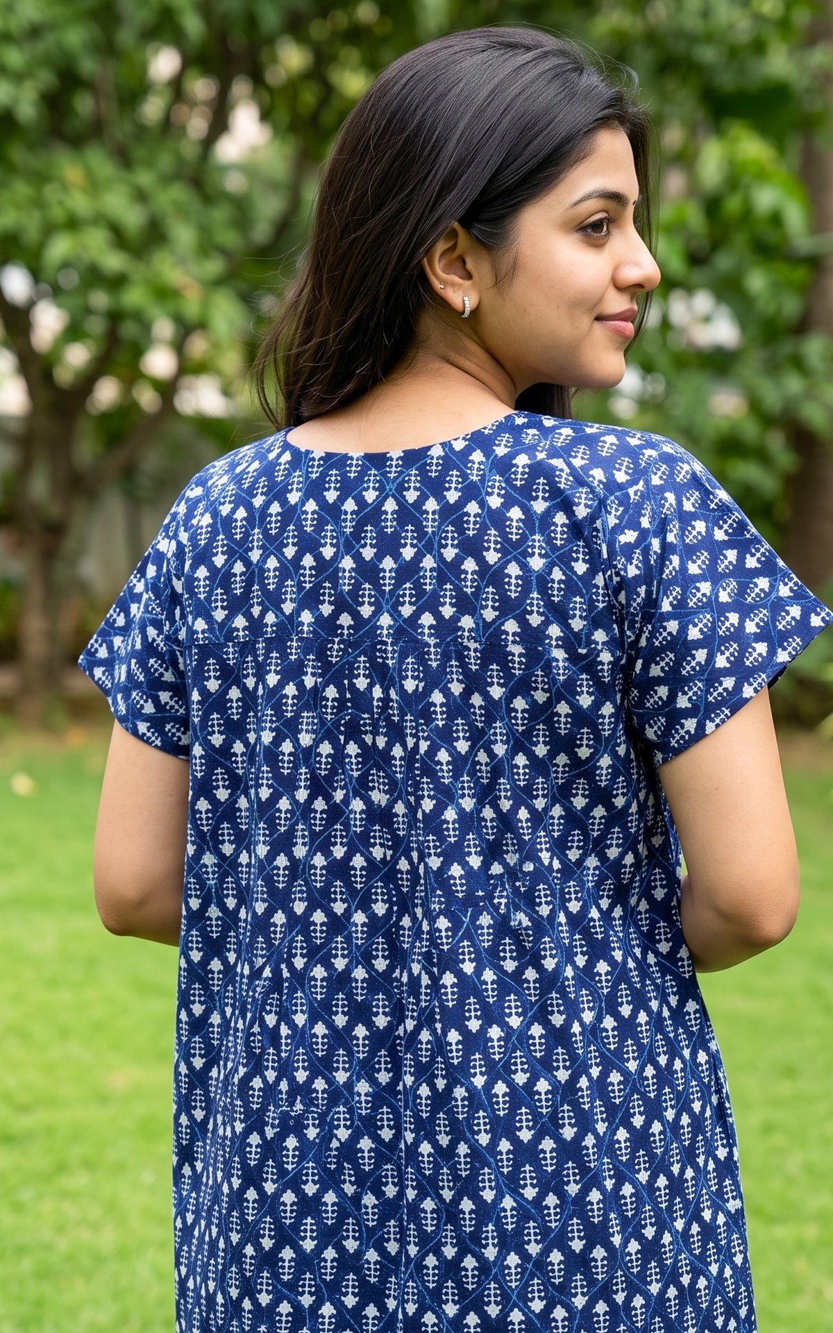 Cotton Straight Fit Nighty-165SS12