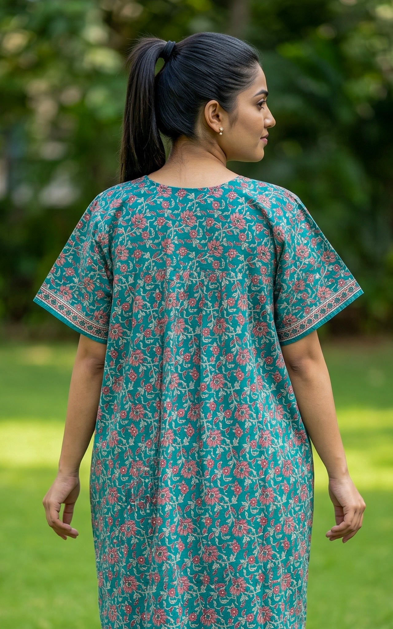 Cotton Straight Fit Nighty-162SS2D