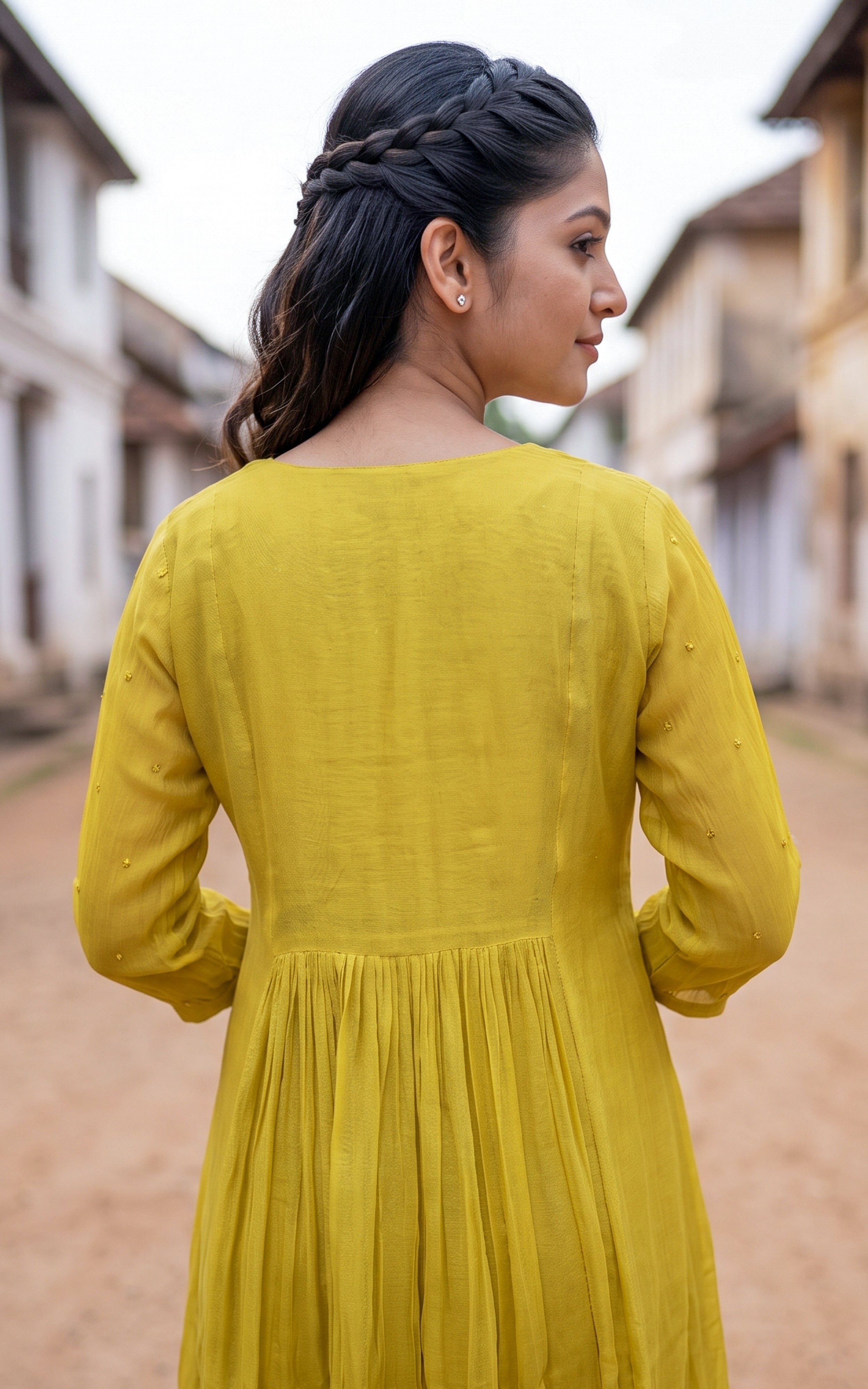Malarmathi Lime Yellow