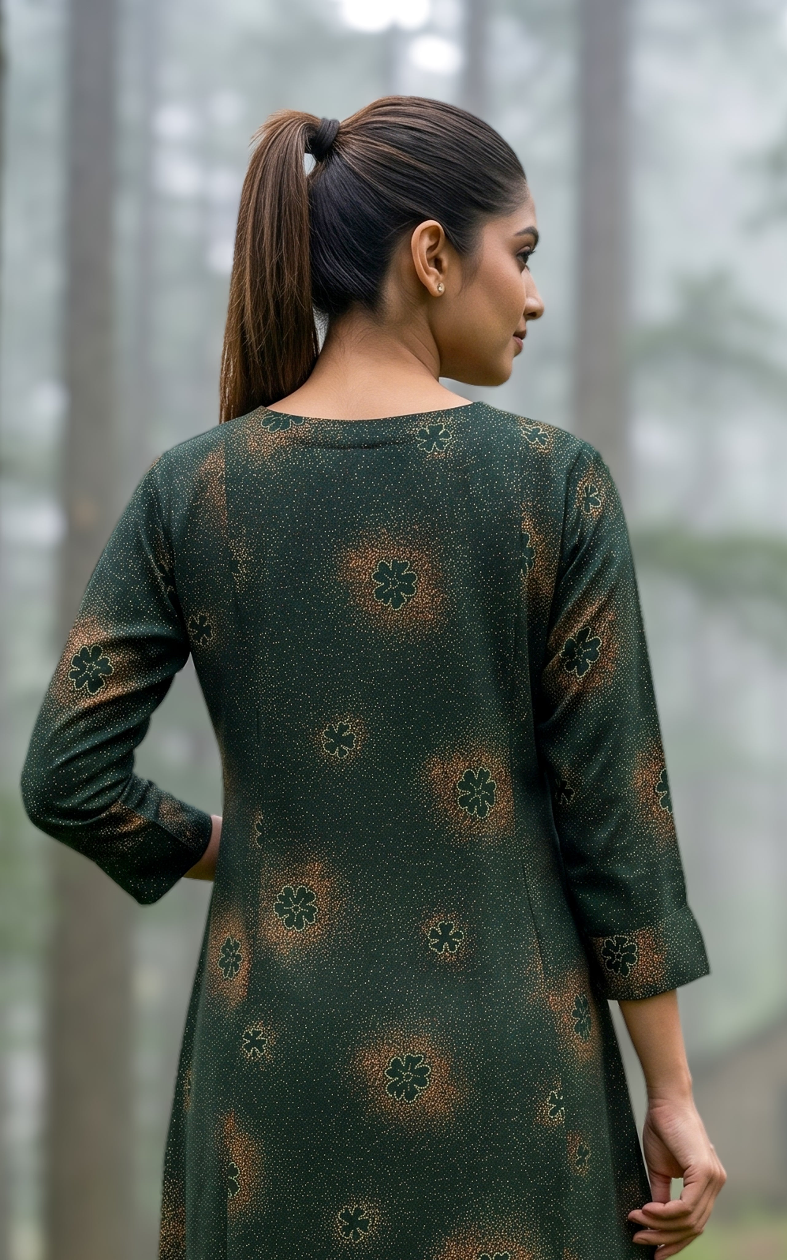 Georgette kurti with cotton lining for women