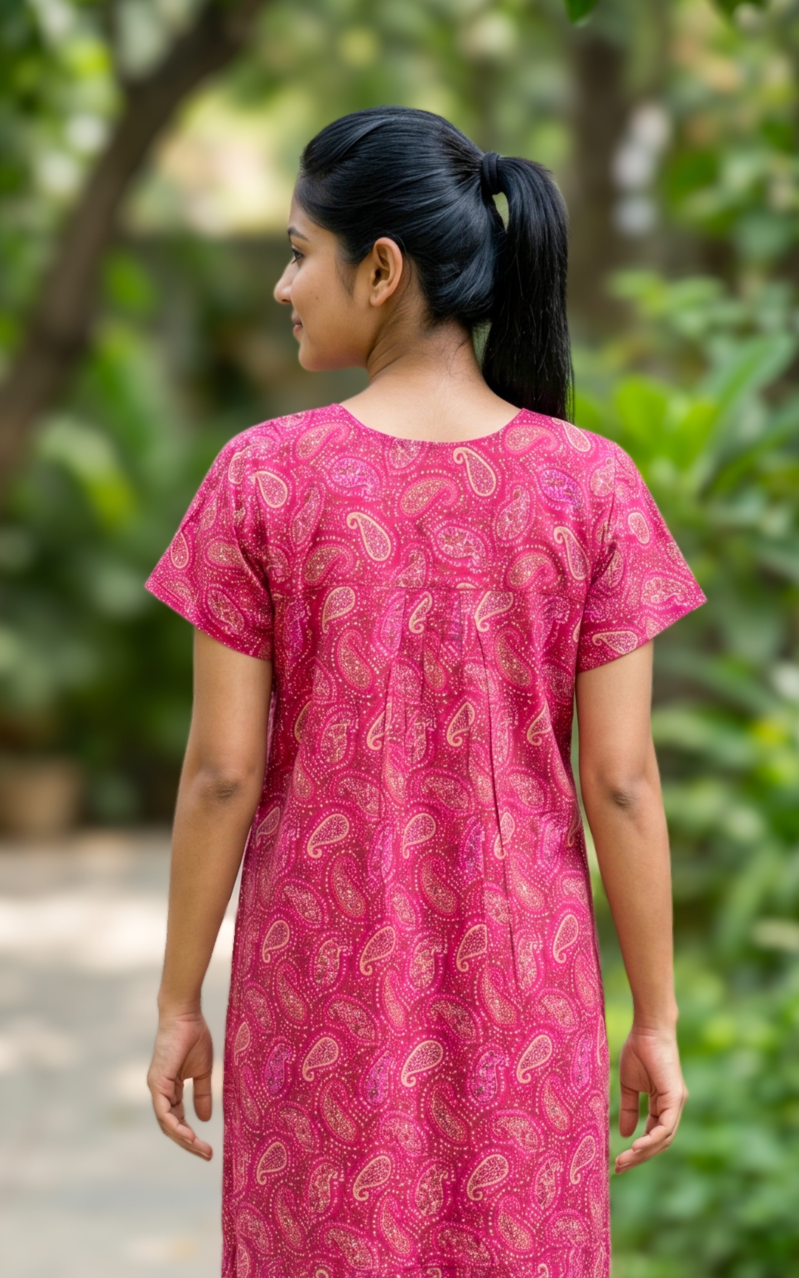 Cotton Straight Fit Nighty-160SS13
