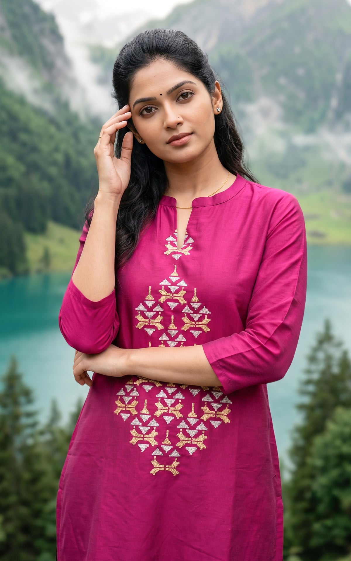 Monisha Dark Magenta