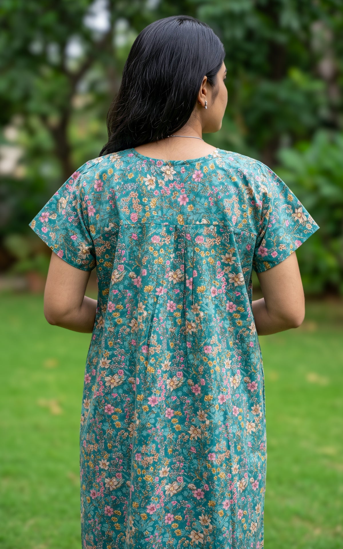 Cotton Straight Fit Nighty-166SS4B