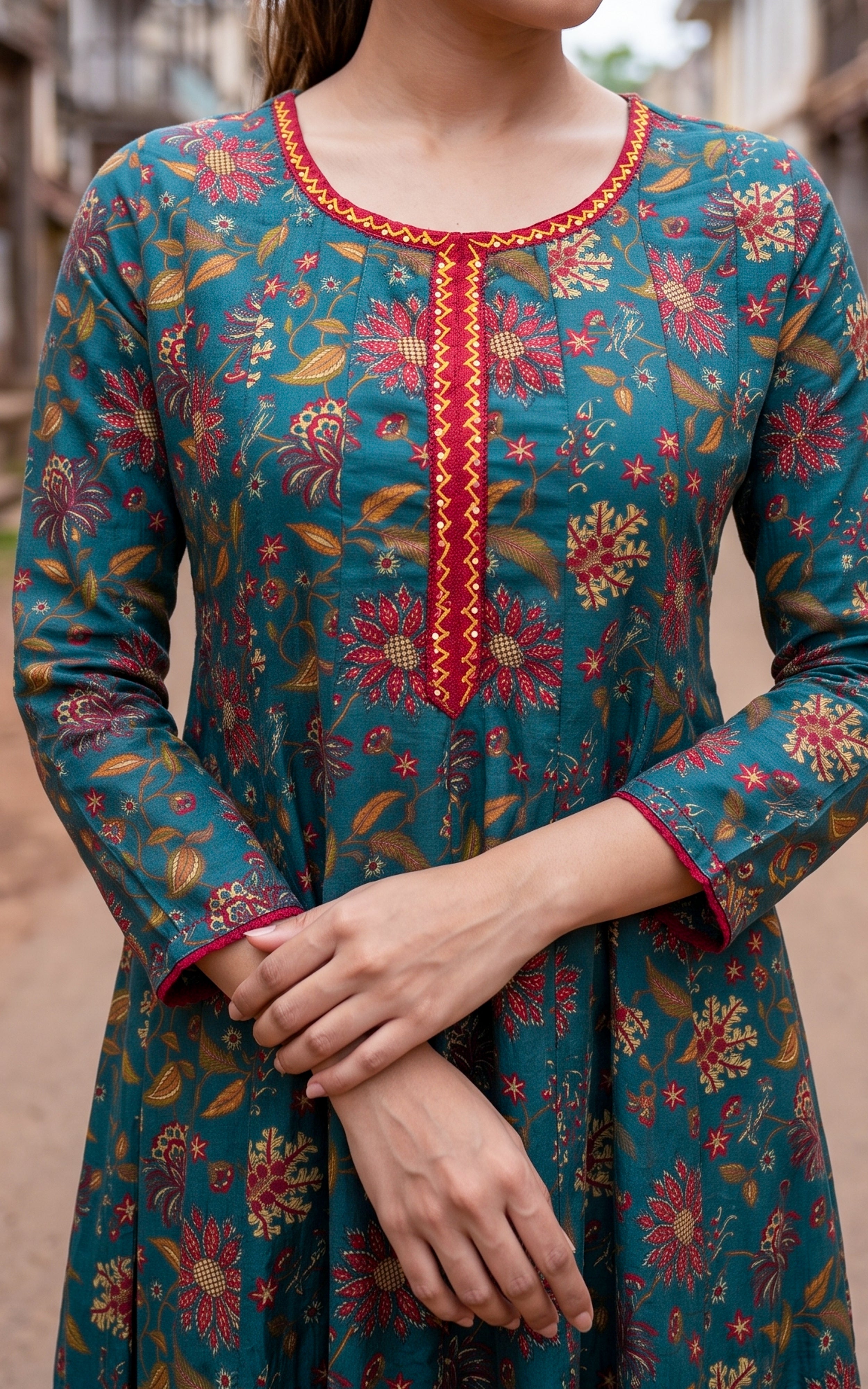 Thendral Green (Kurti+Dupatta)