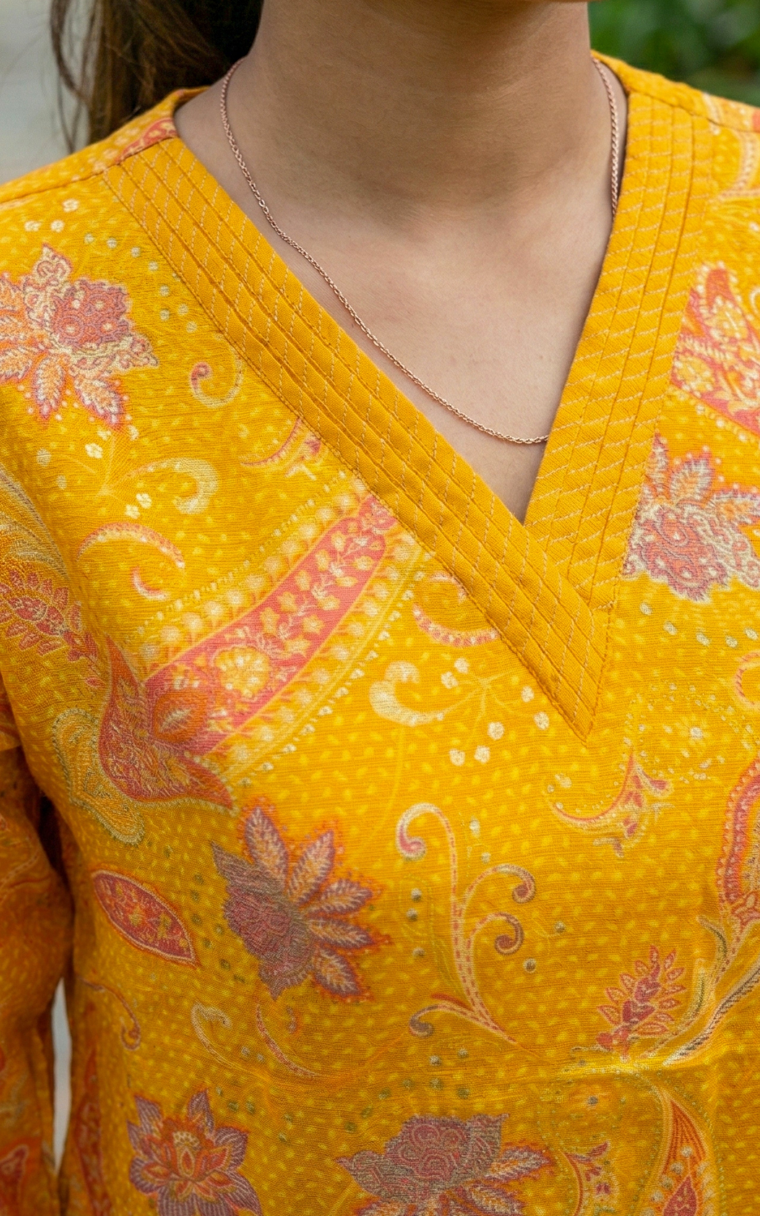 Rathi Mustard (Kurti+Pant)
