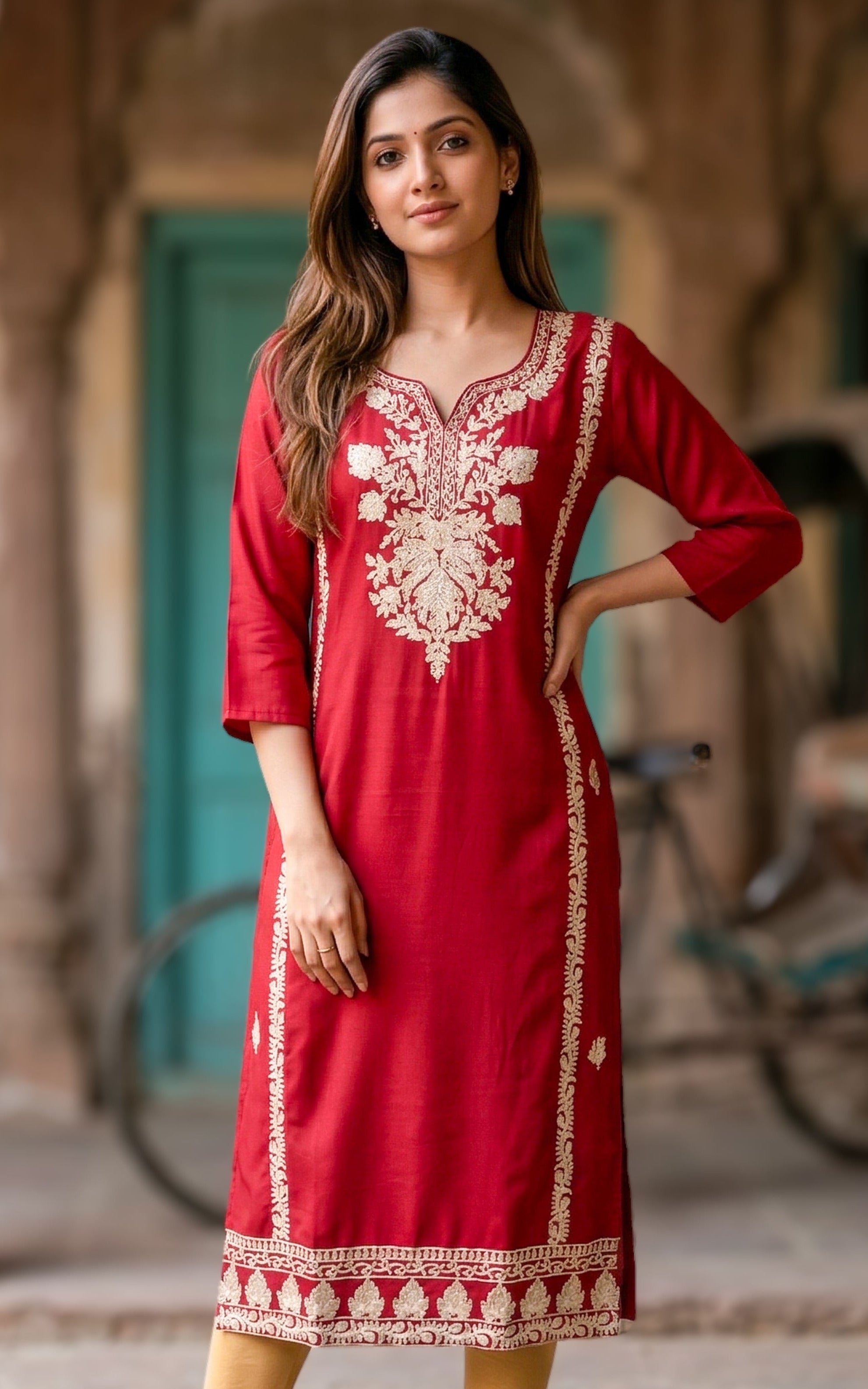 Three-Quarter Sleeves for Stylish Look