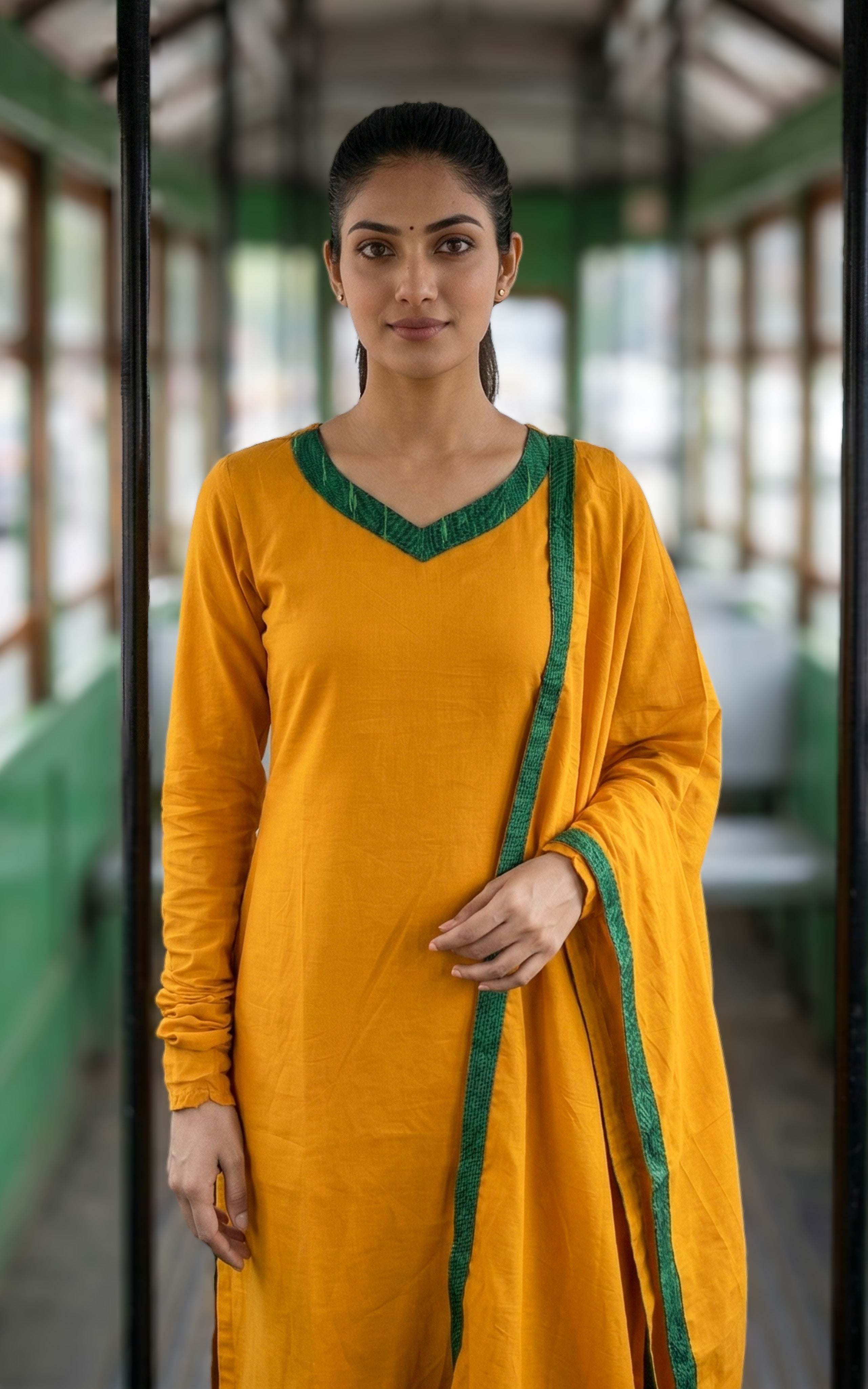 Parthen Rasithen 1 (Kurti+Dupatta)