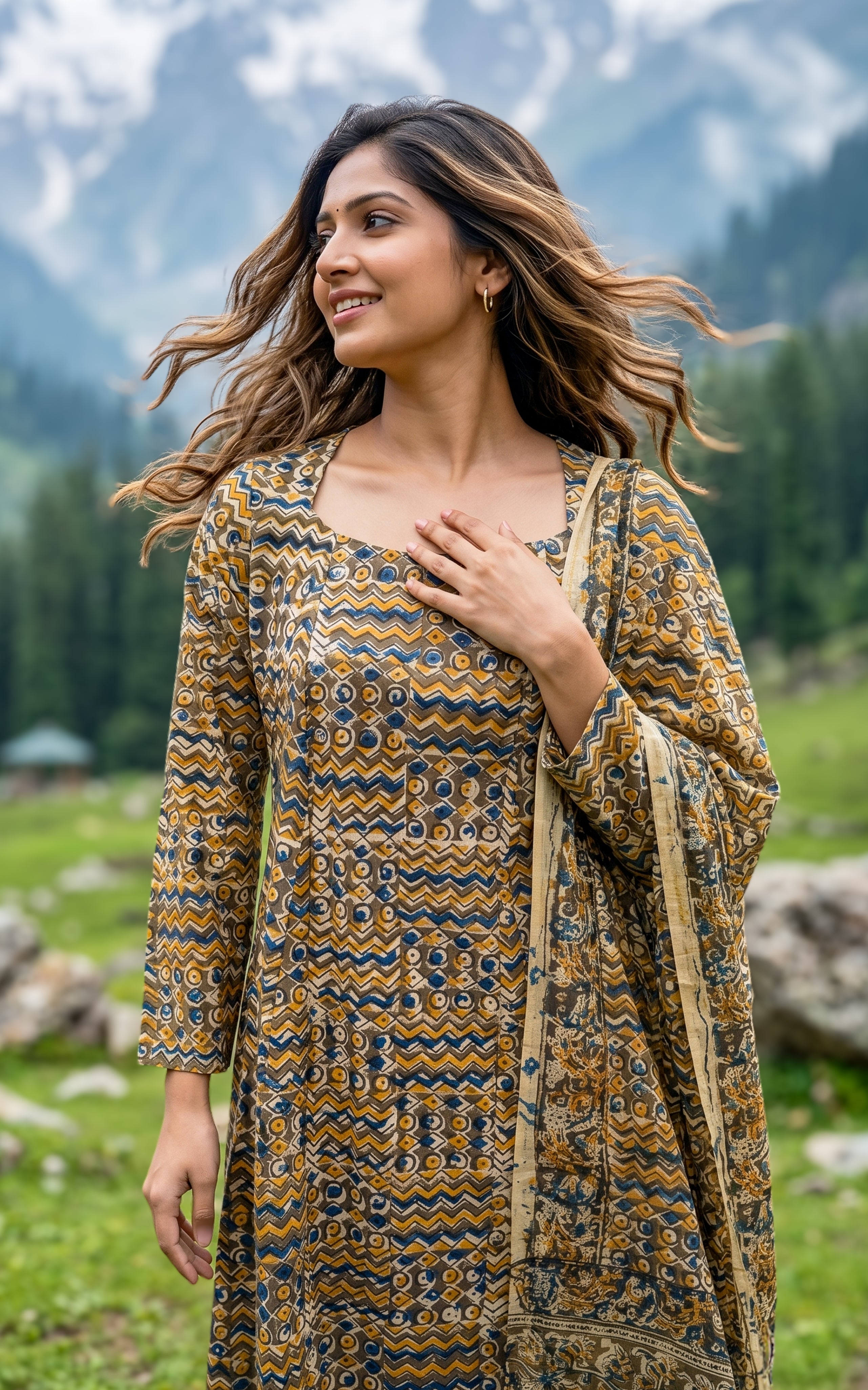Breathable cotton summer kurti for women