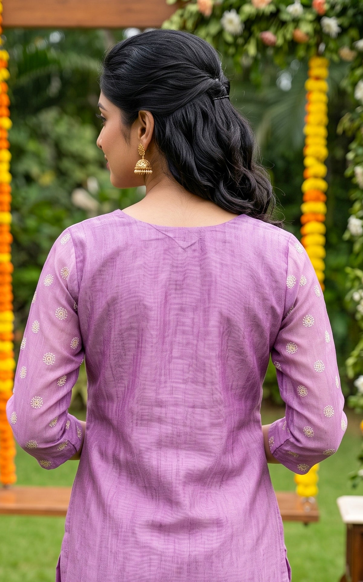 Camila Lavender (Kurti+Pant+Dupatta)