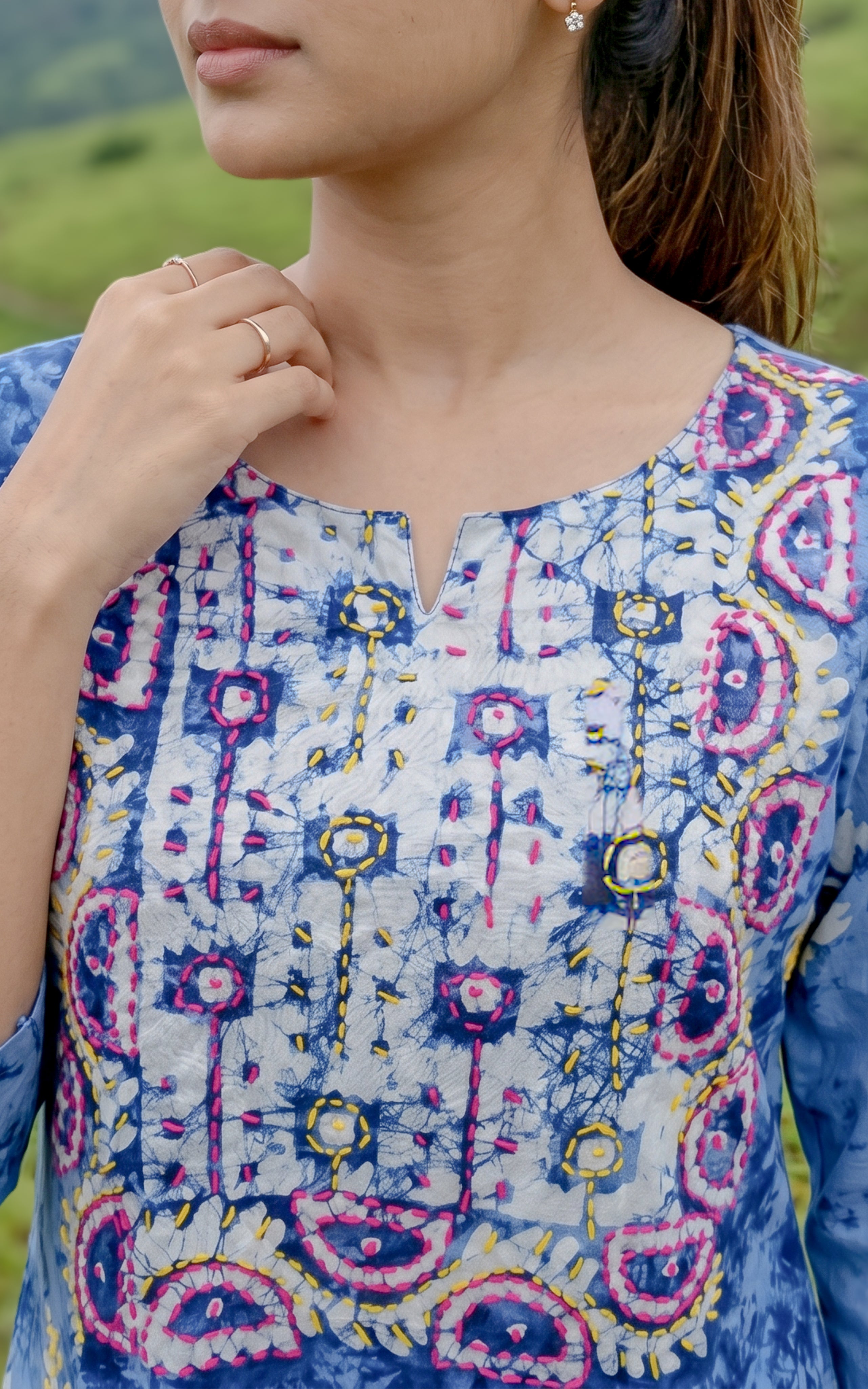 Merline B (Kurti+Pant+Dupatta)