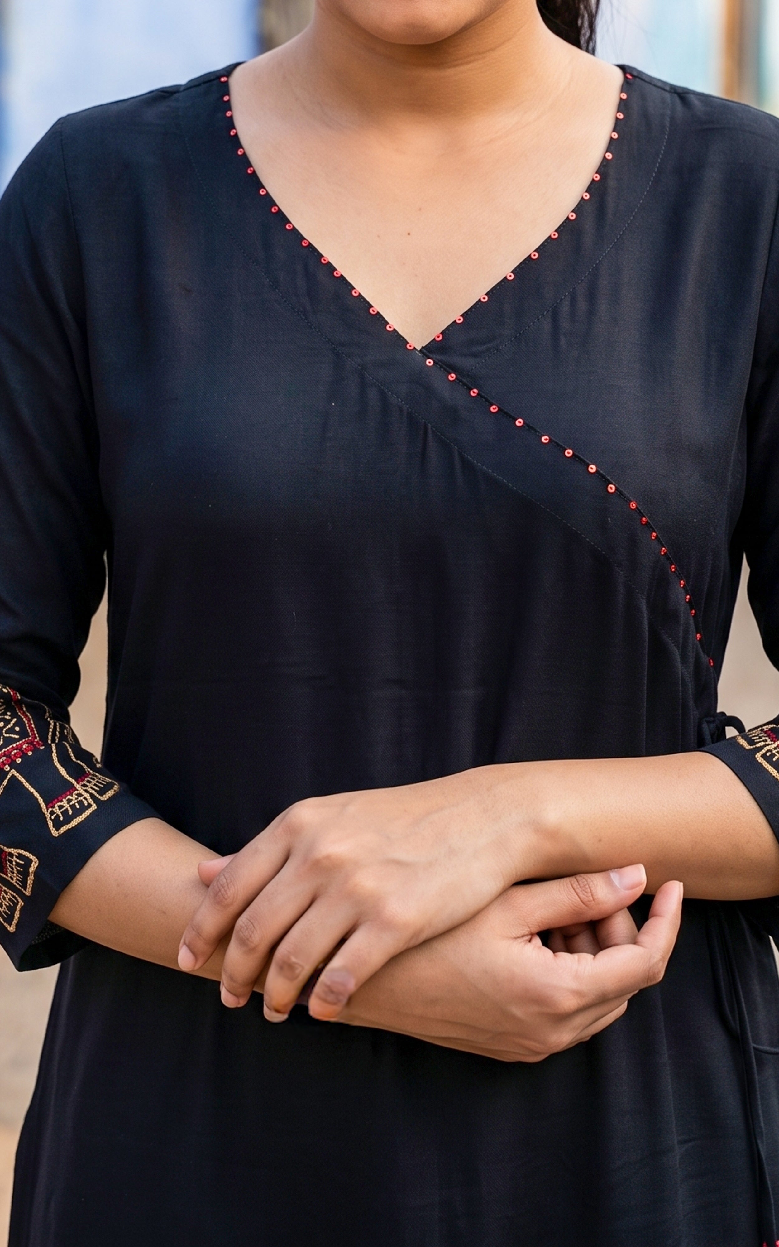 Rubini Black (Kurti+Dupatta)