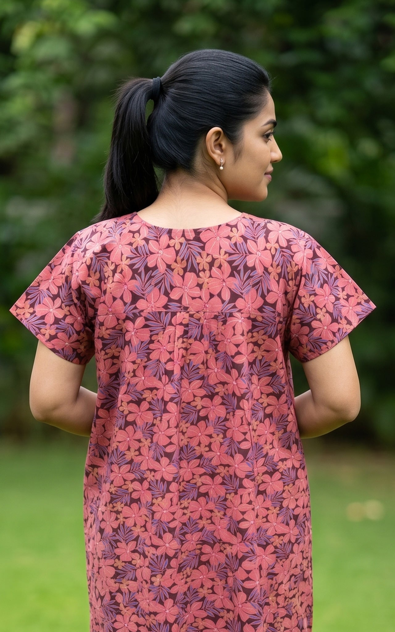 Cotton Straight Fit Nighty-162SS22B