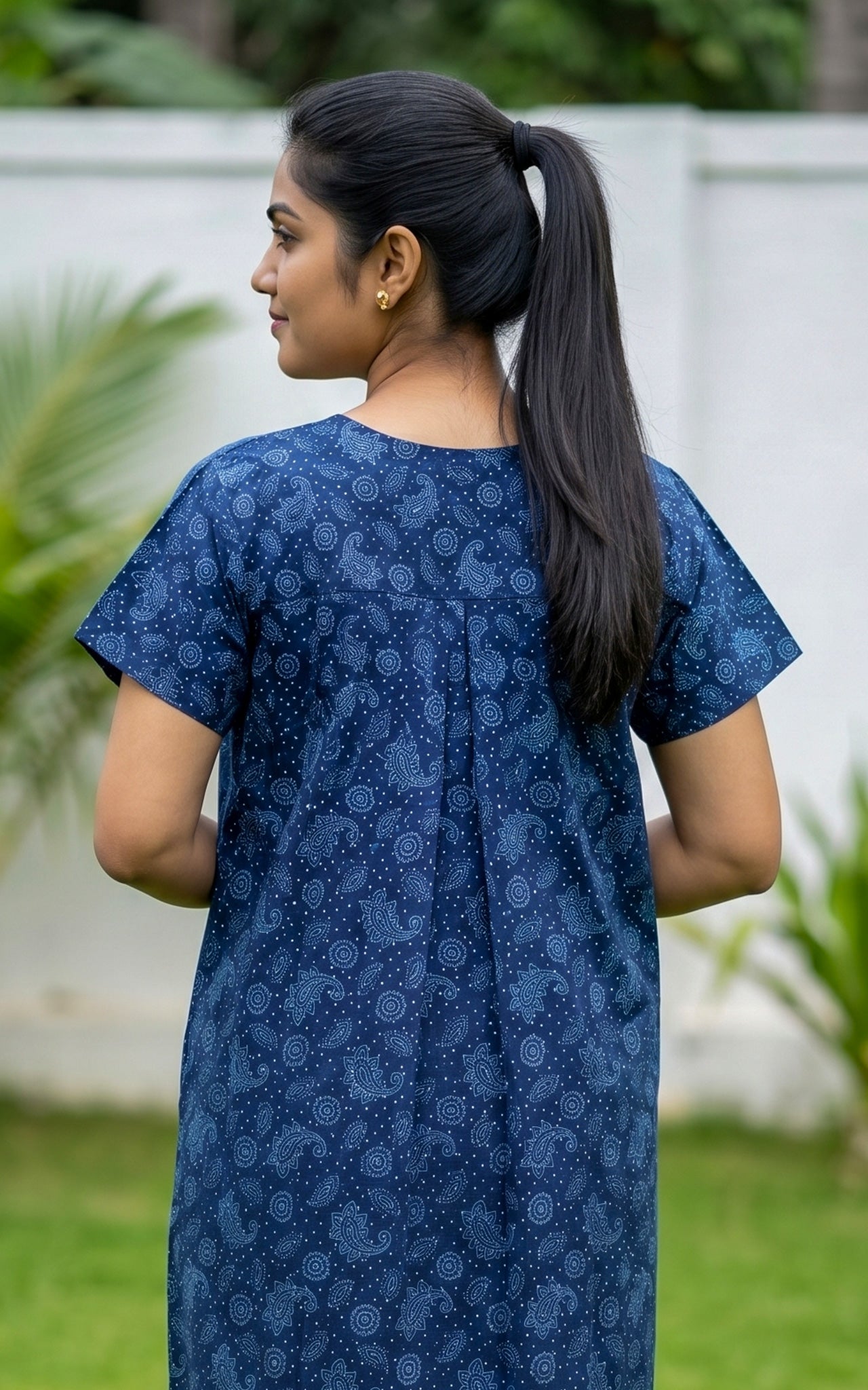 Cotton Straight Fit Nighty-162SS20