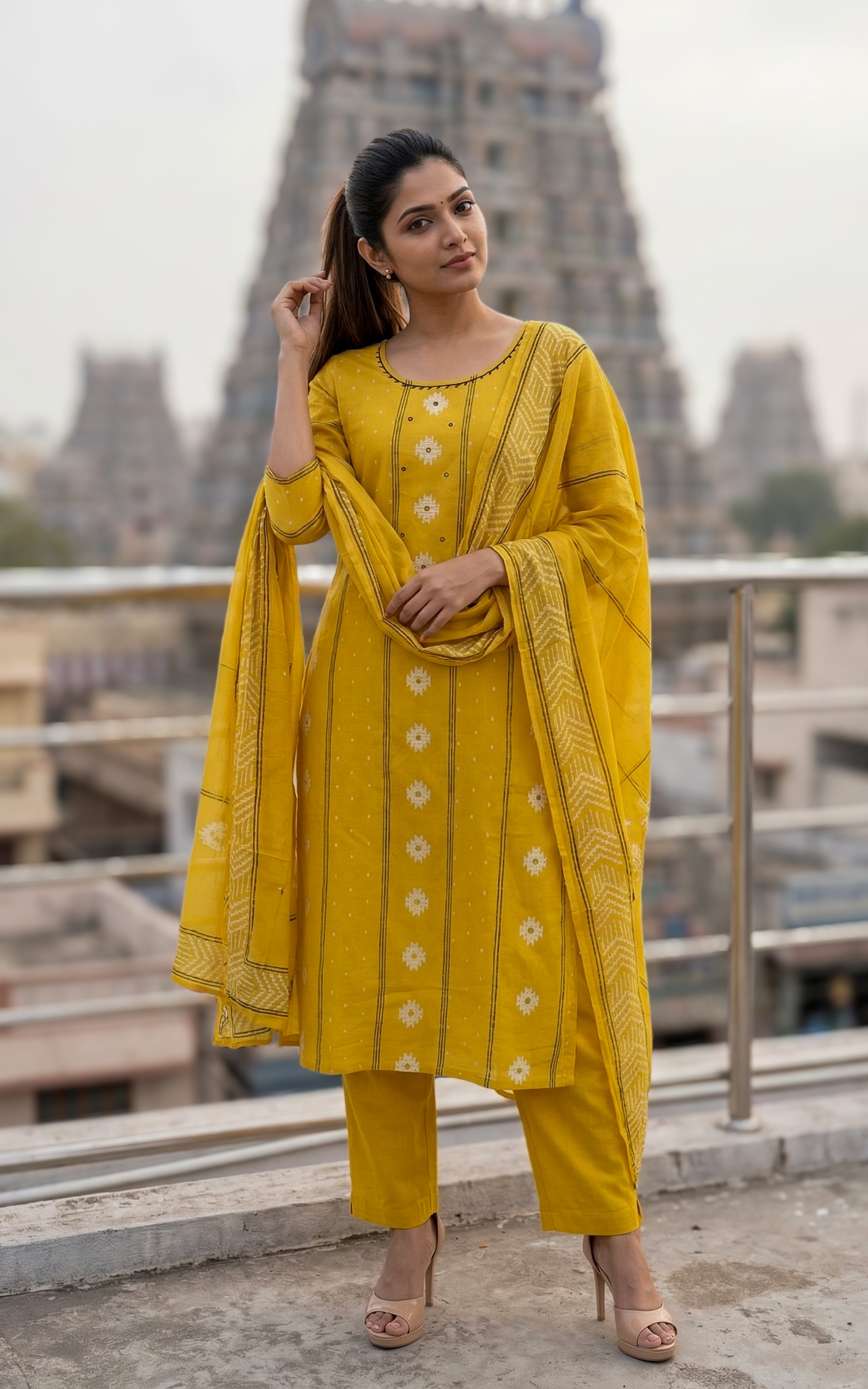 Rachel (Kurti+Pant+Dupatta)