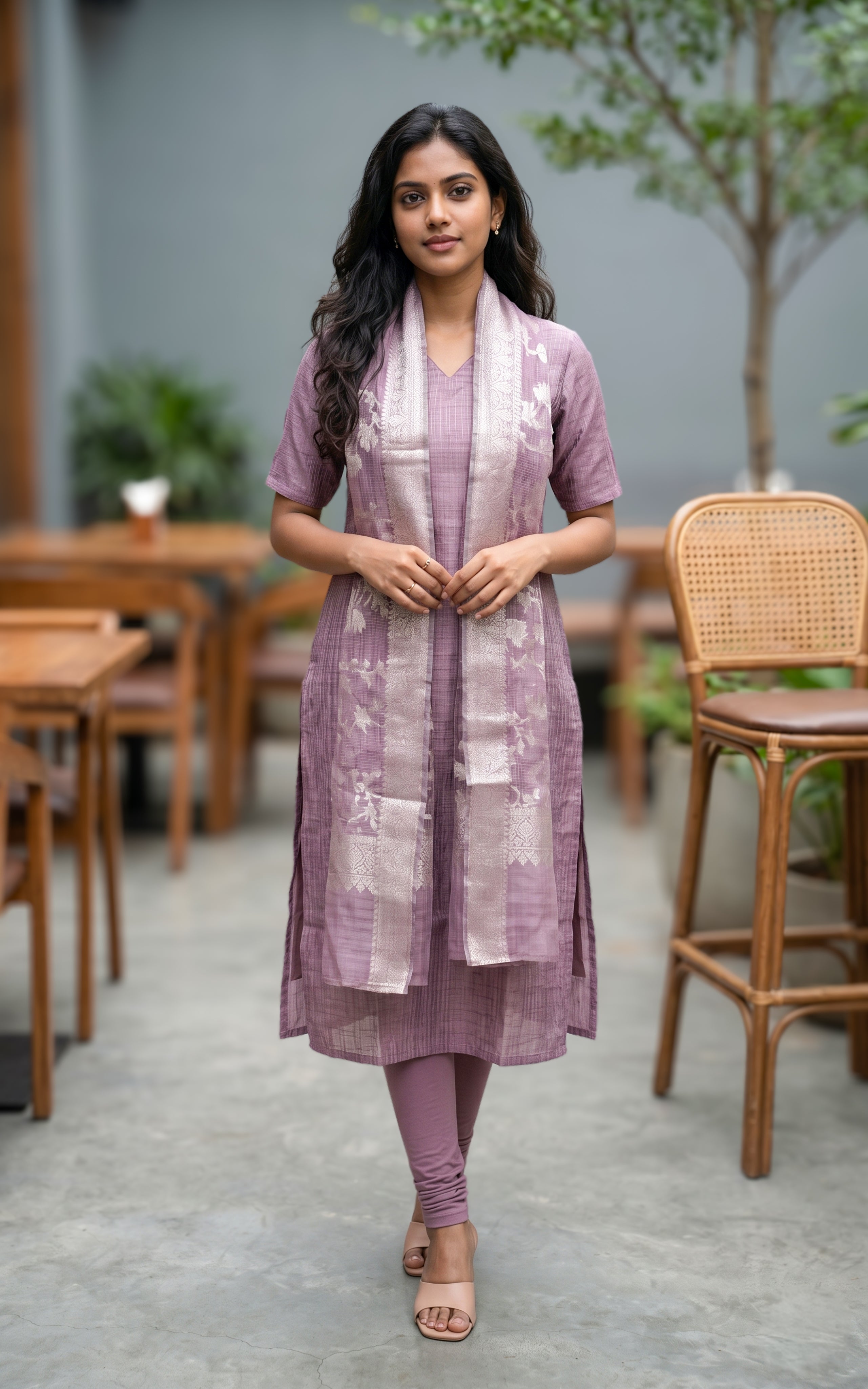 Preshika A (Kurti+Dupatta)