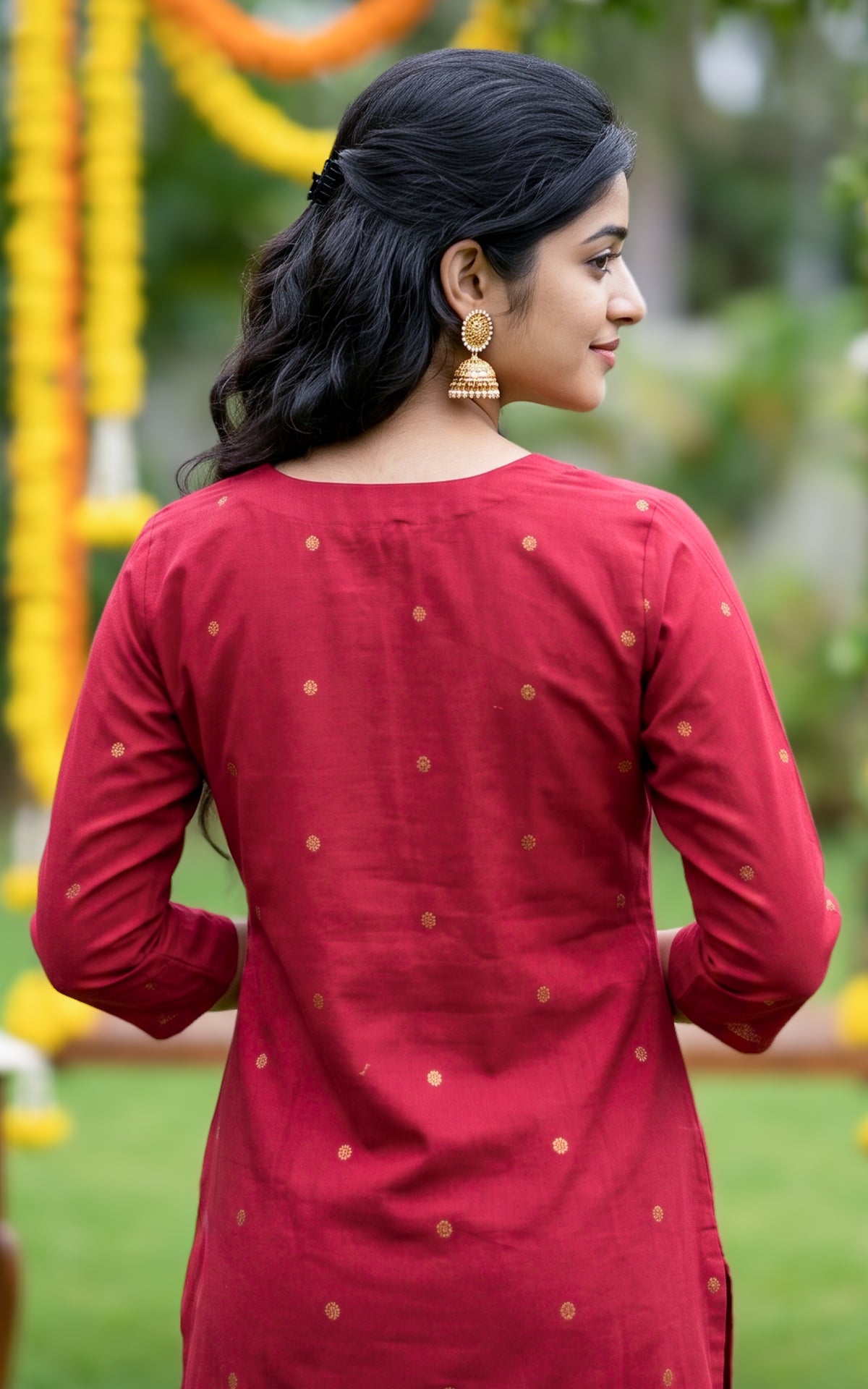 Amrut Red (Kurti+Dupatta)