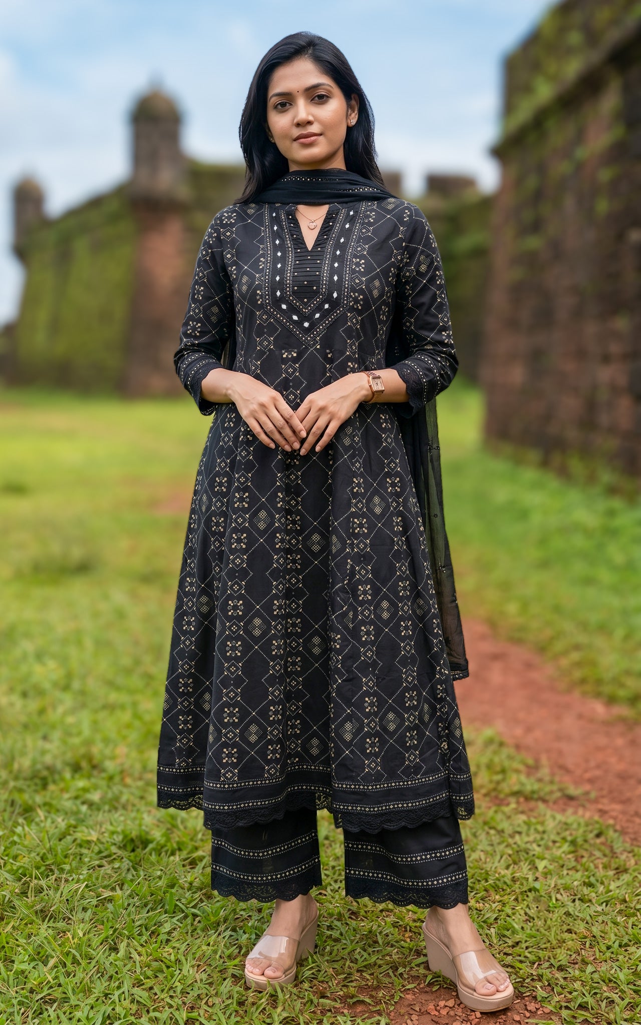 Yashmitha A (Kurti+Pant+Dupatta)