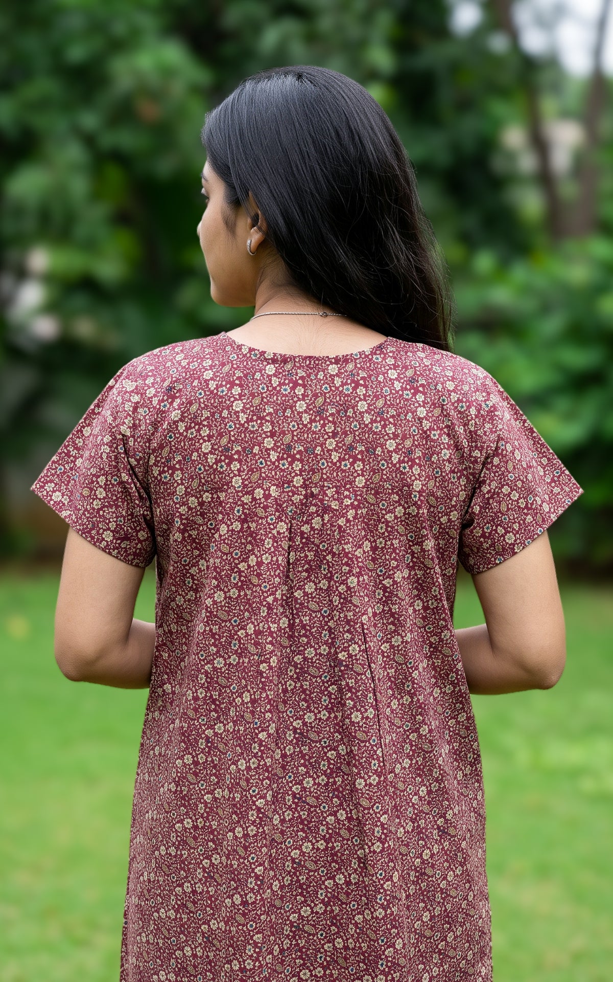 Cotton Straight Fit Nighty-166SS3