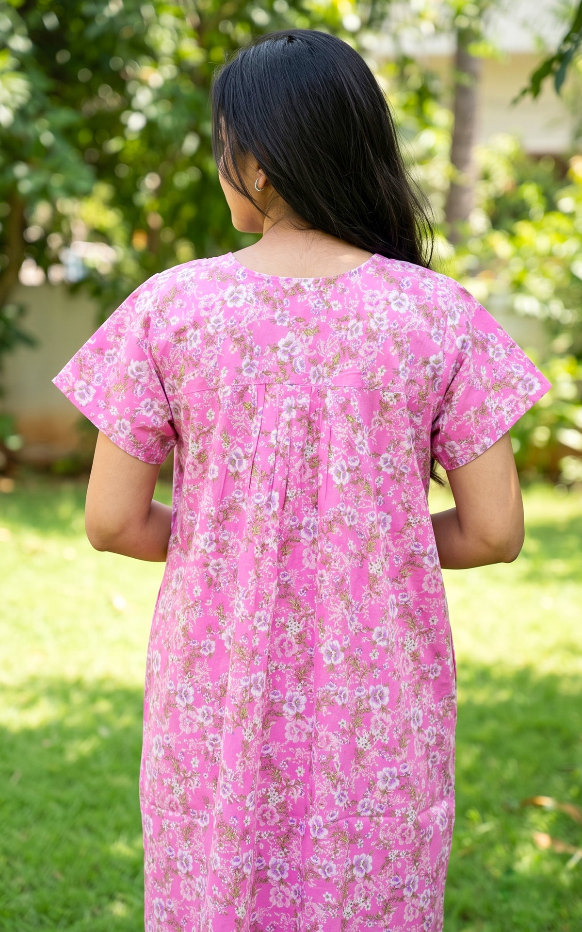 Cotton Straight Fit Nighty-165SS6