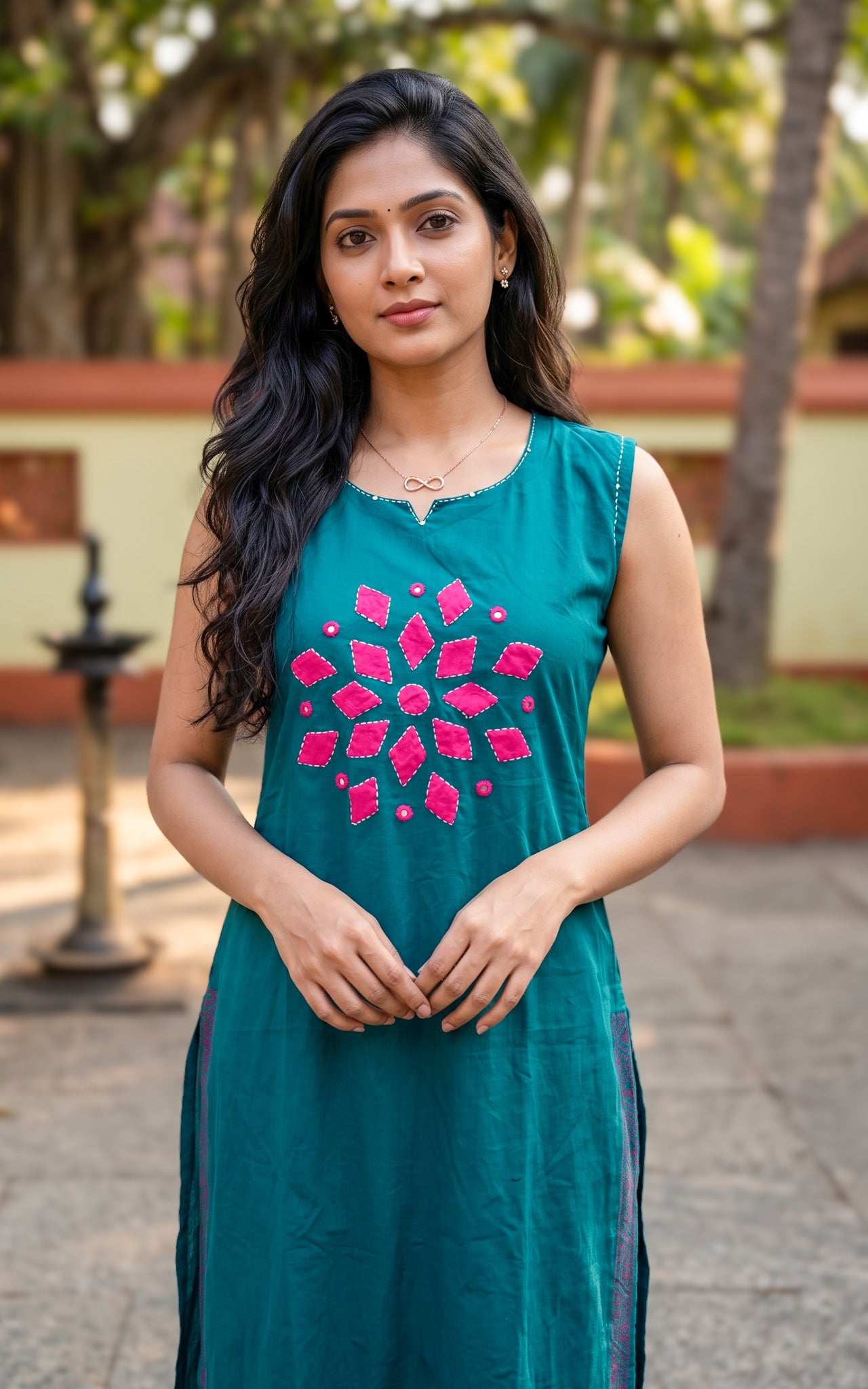 Dhanvika Handblock (Kurti Pant+Dupatta)