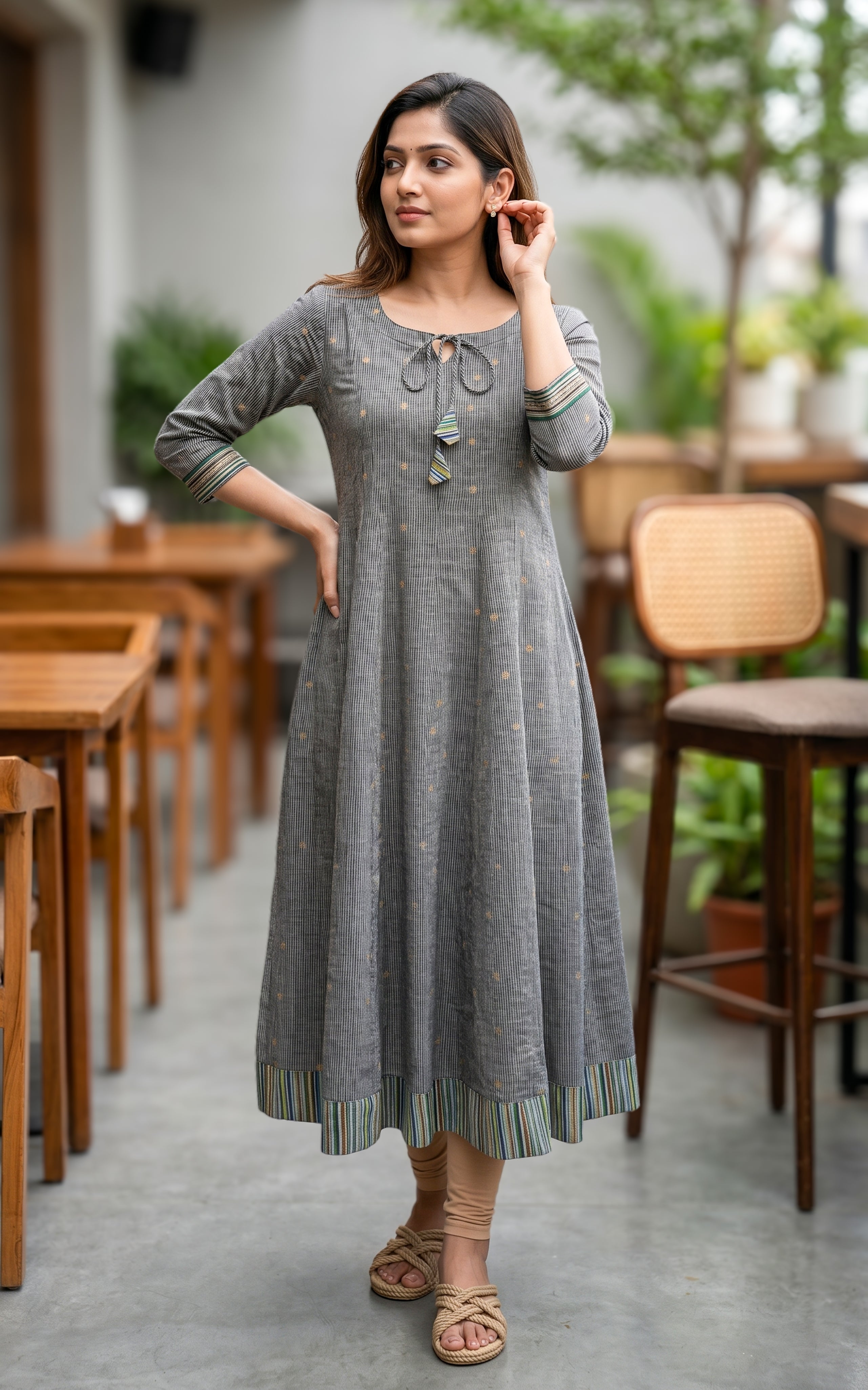women ethnic kurti with pocket