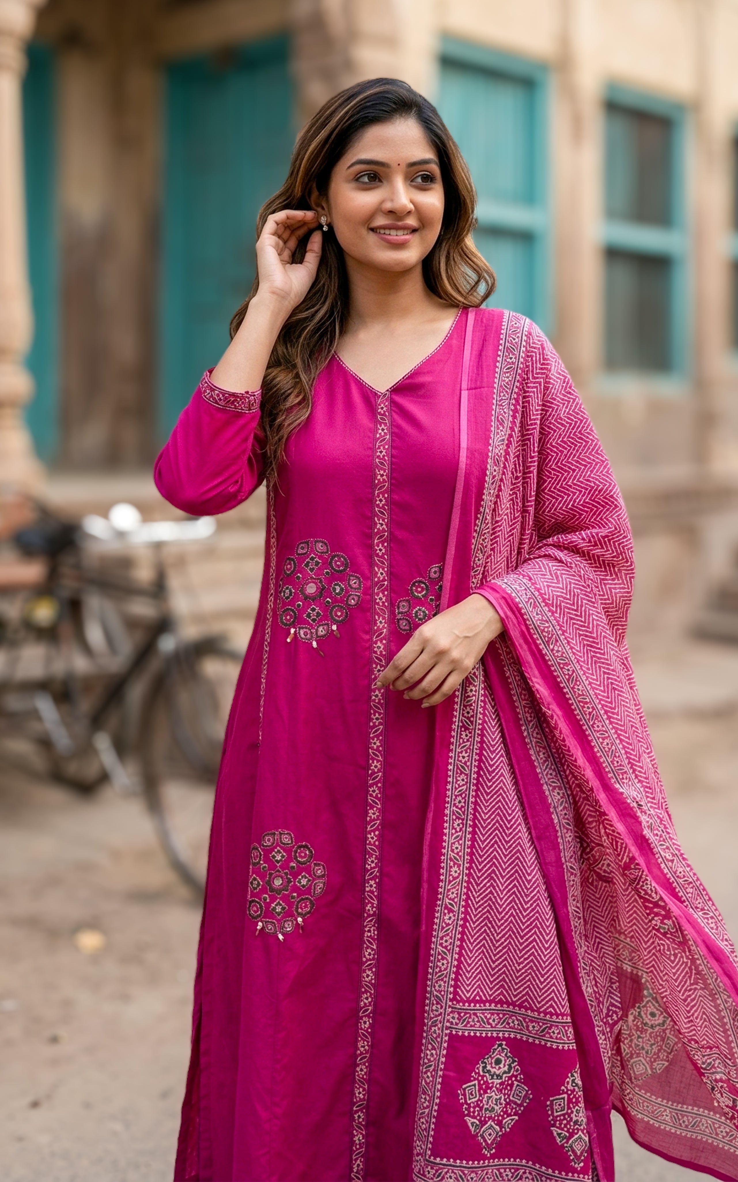 office wear elegant ethnic kurti