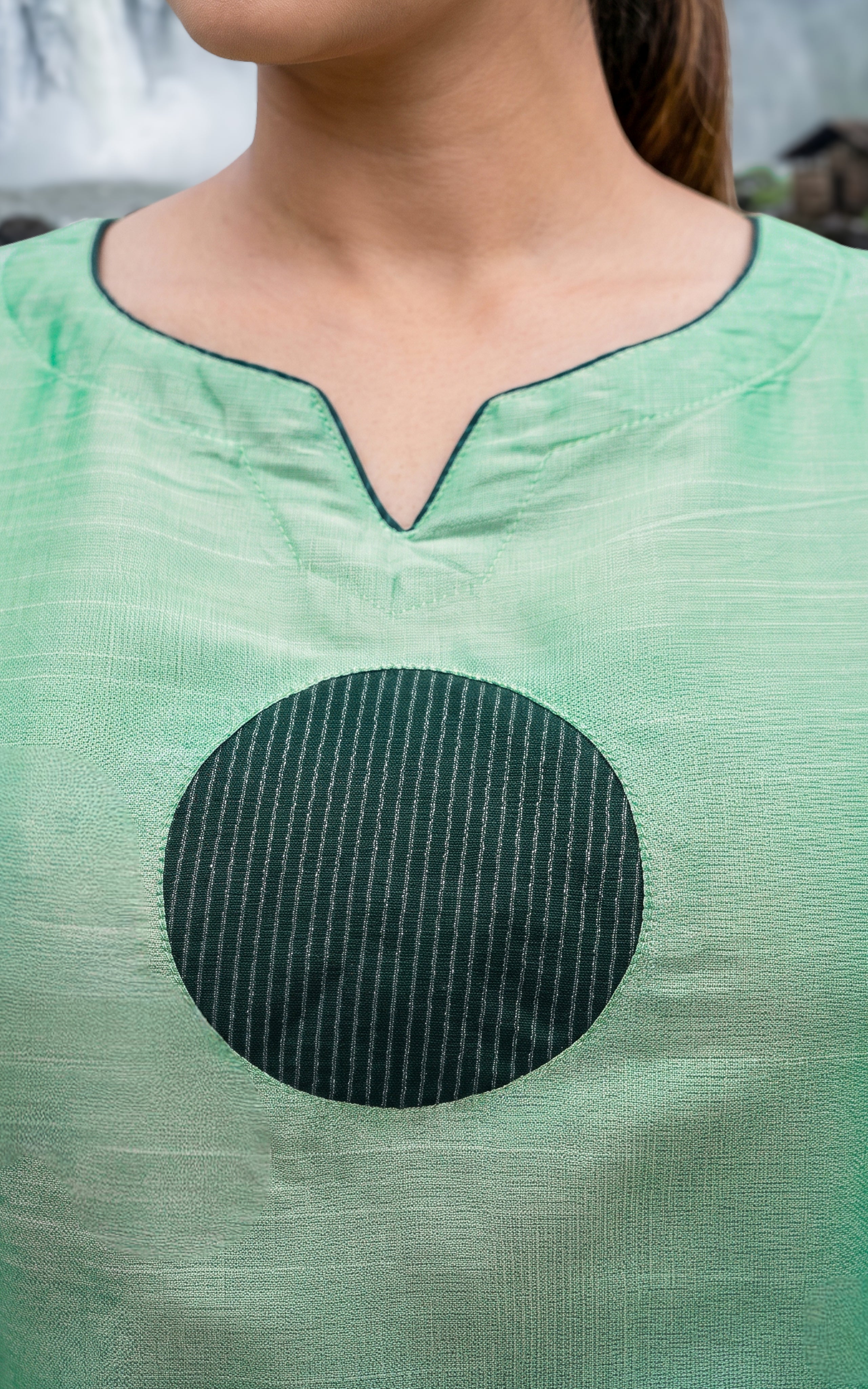 Breathable silk cotton kurti for women
