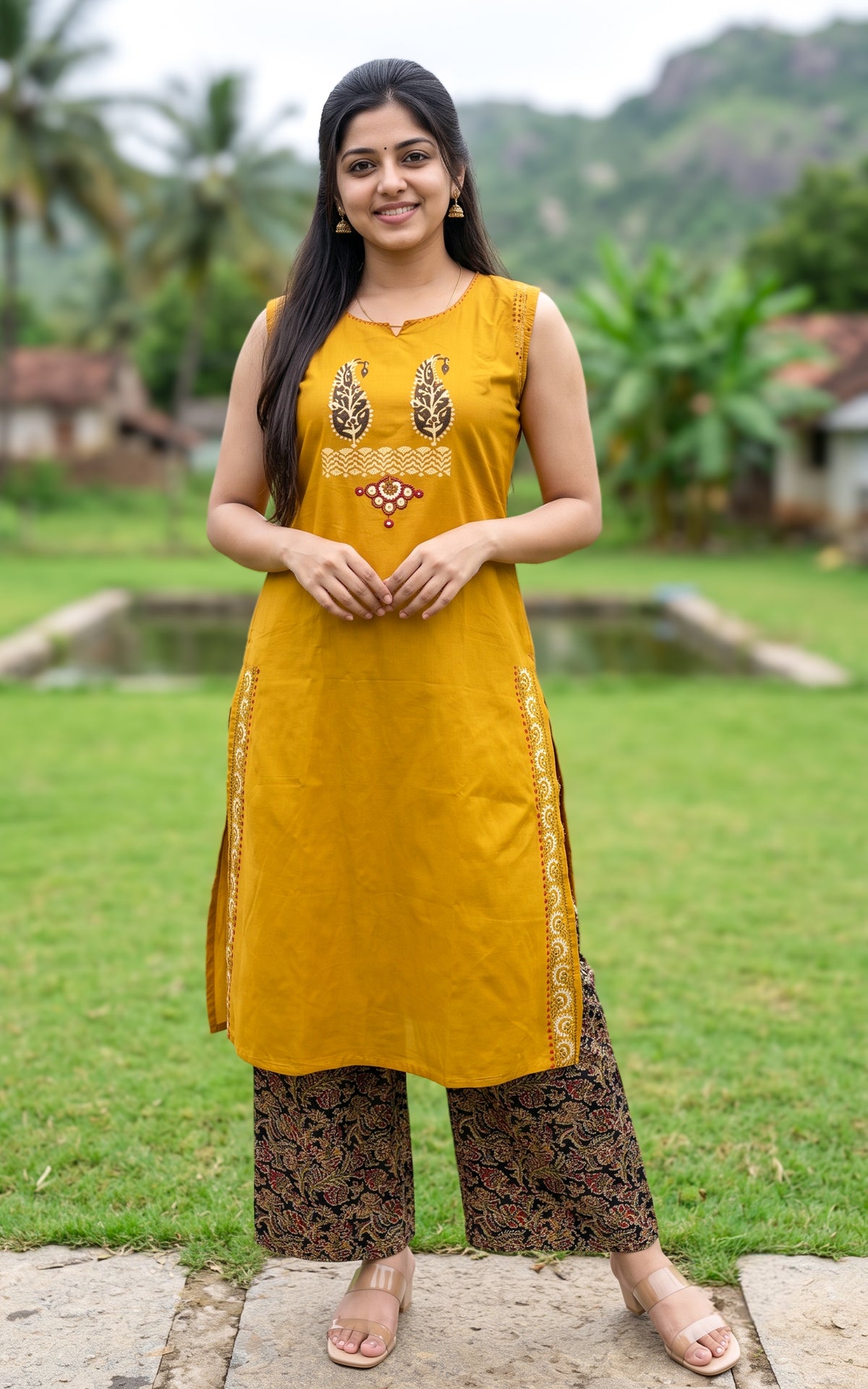 Moimalar Handblock (Kurti+Pant)