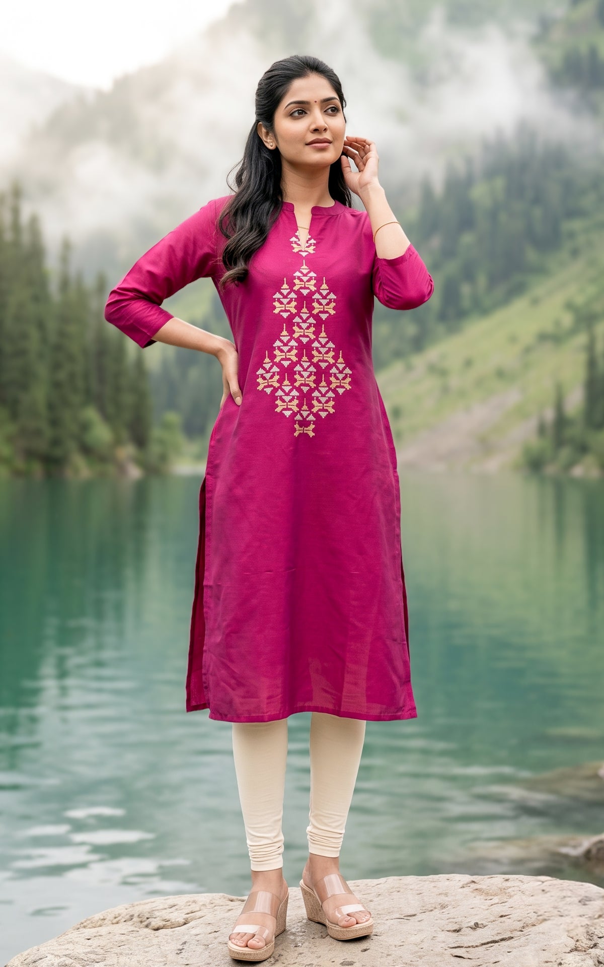 Monisha Dark Magenta