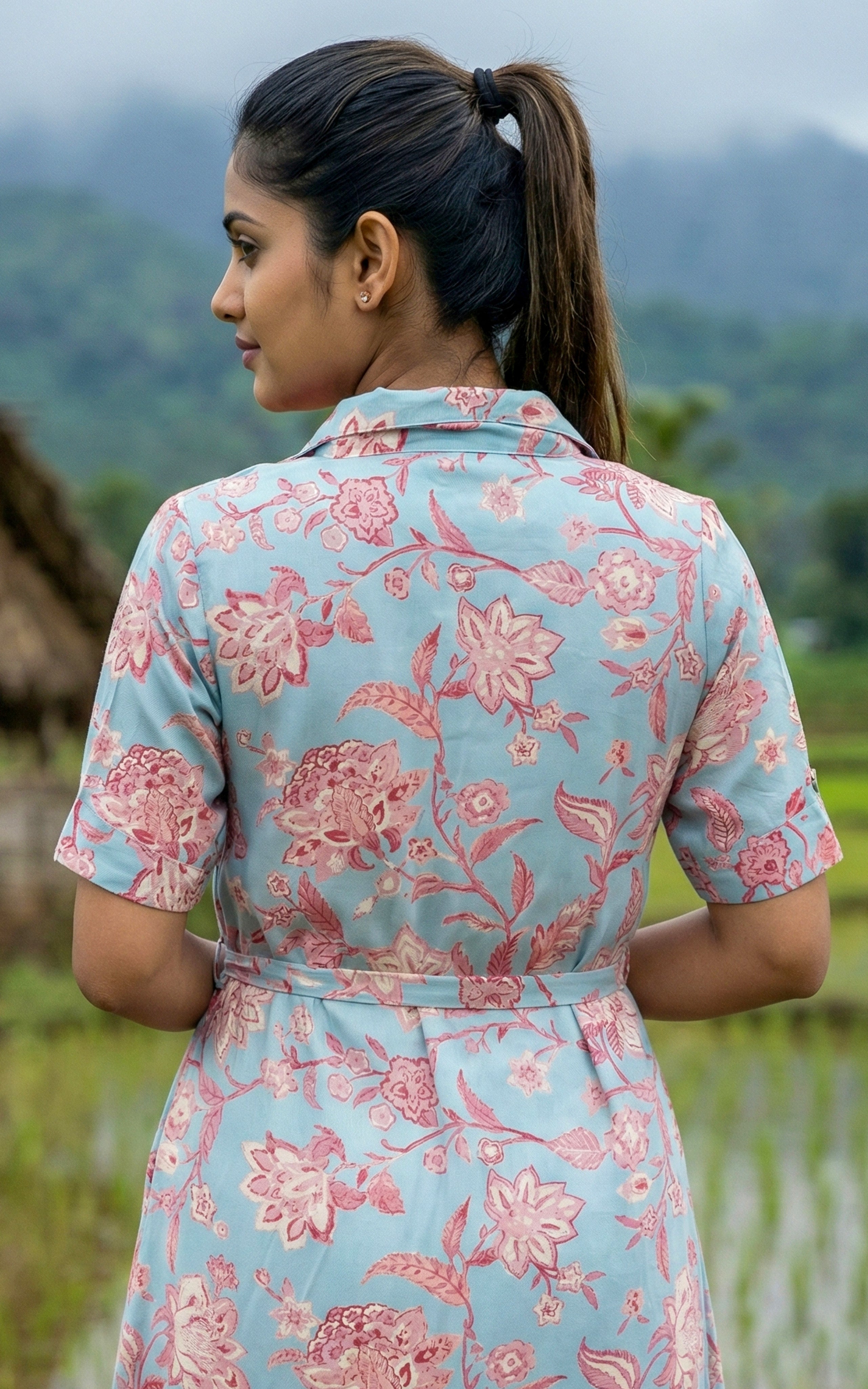 Short Sleeve Midi Dress