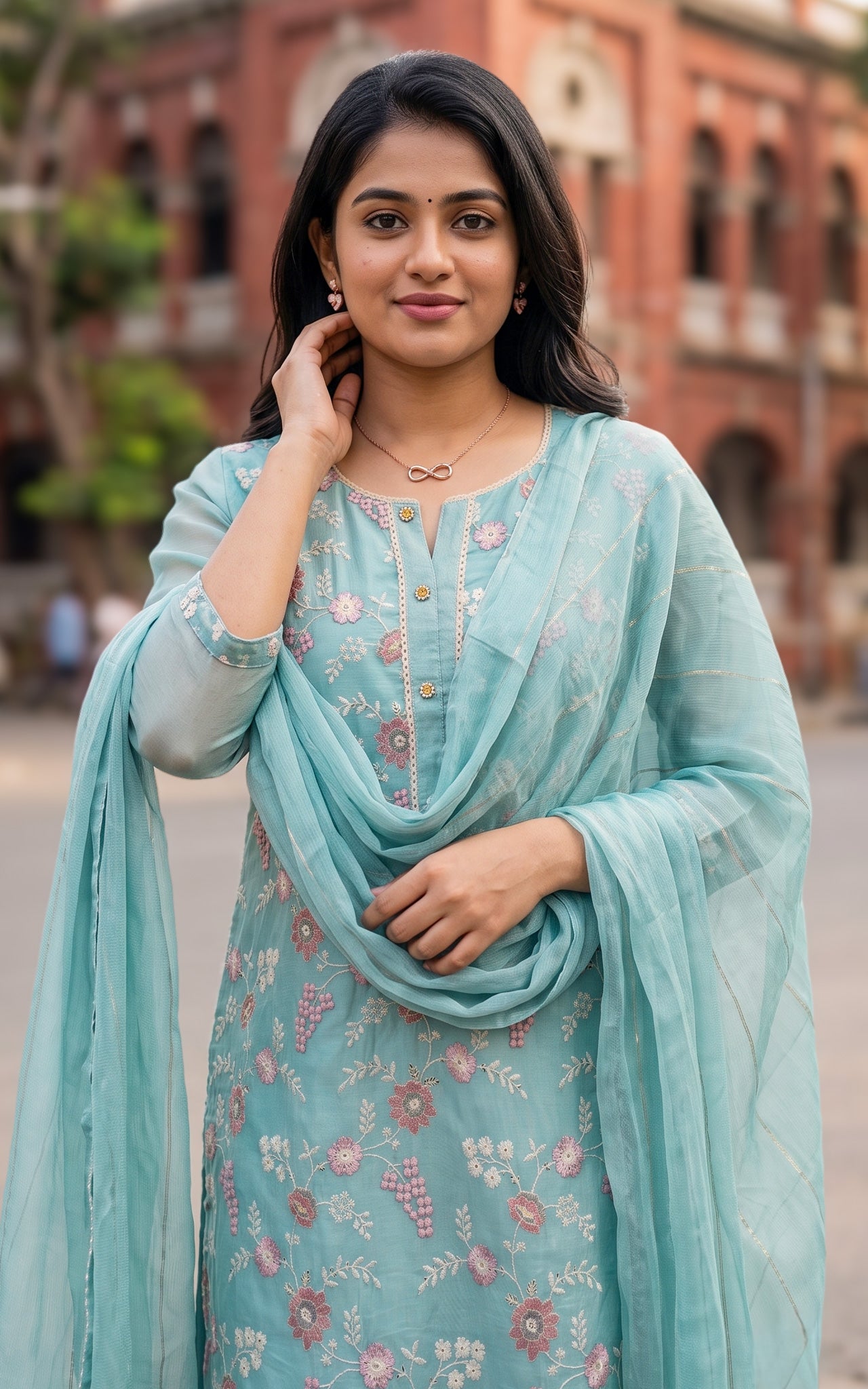 Rushika (Kurti+Pant+Dupatta)