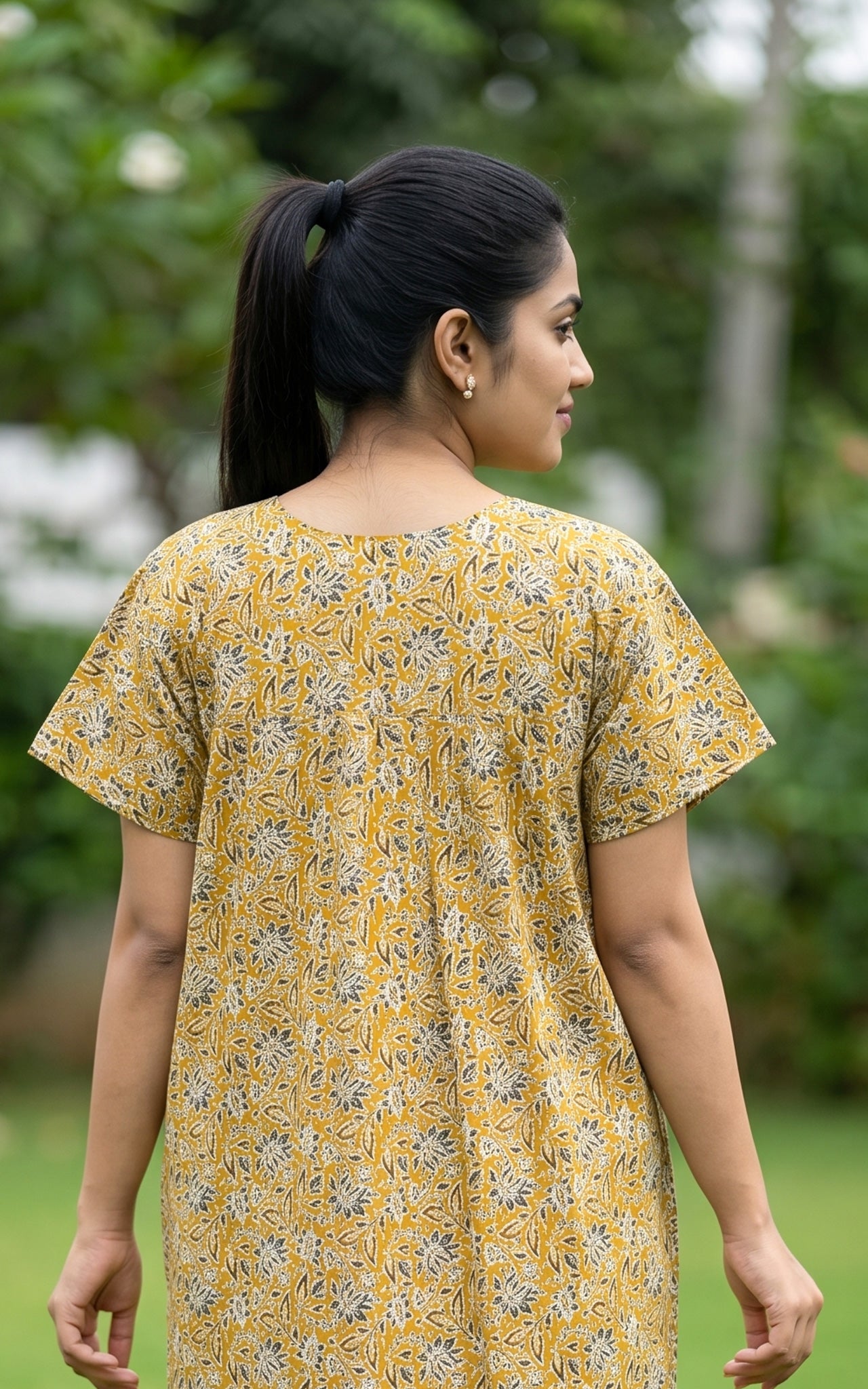 Cotton Straight Fit Nighty-162SS11A