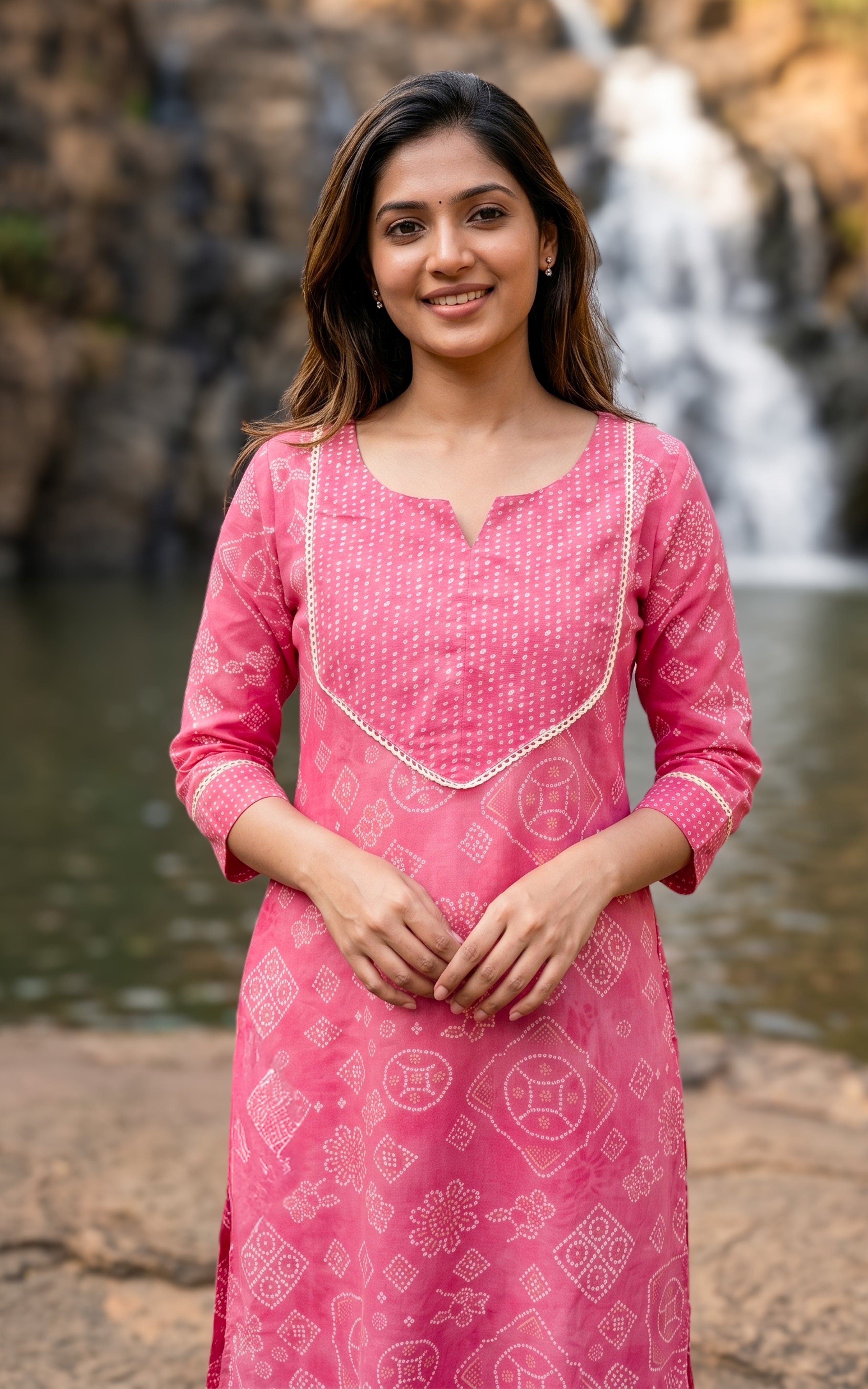 Breathable cotton summer kurti for women