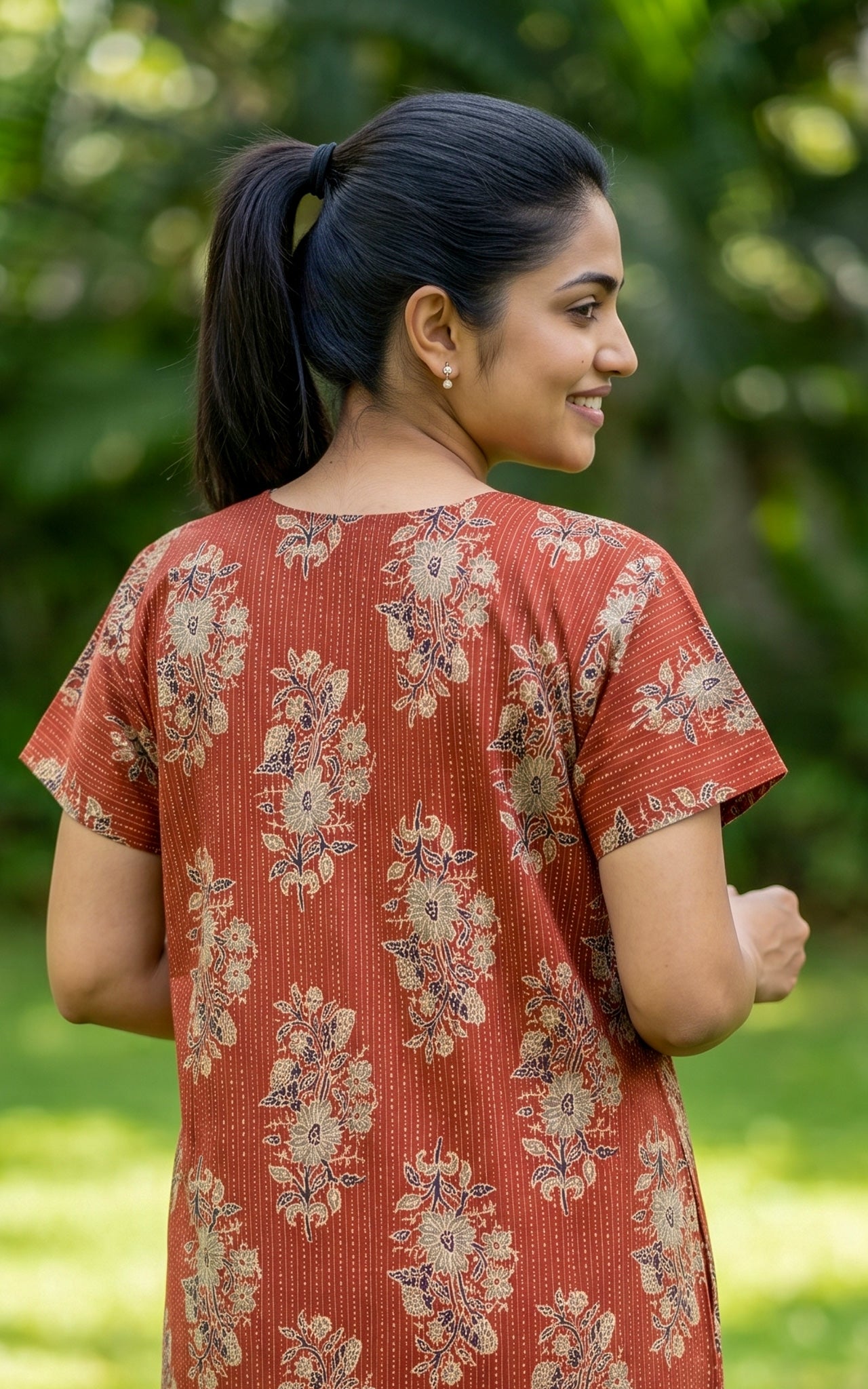 Cotton Straight Fit Nighty-162SS5