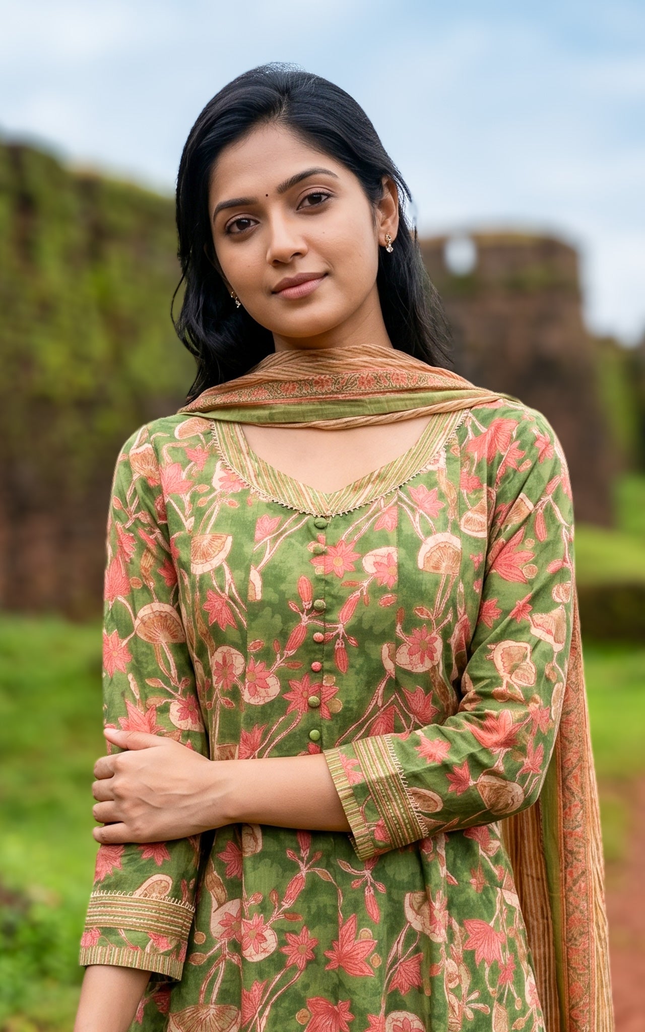 Riya C (Kurti+Dupatta)