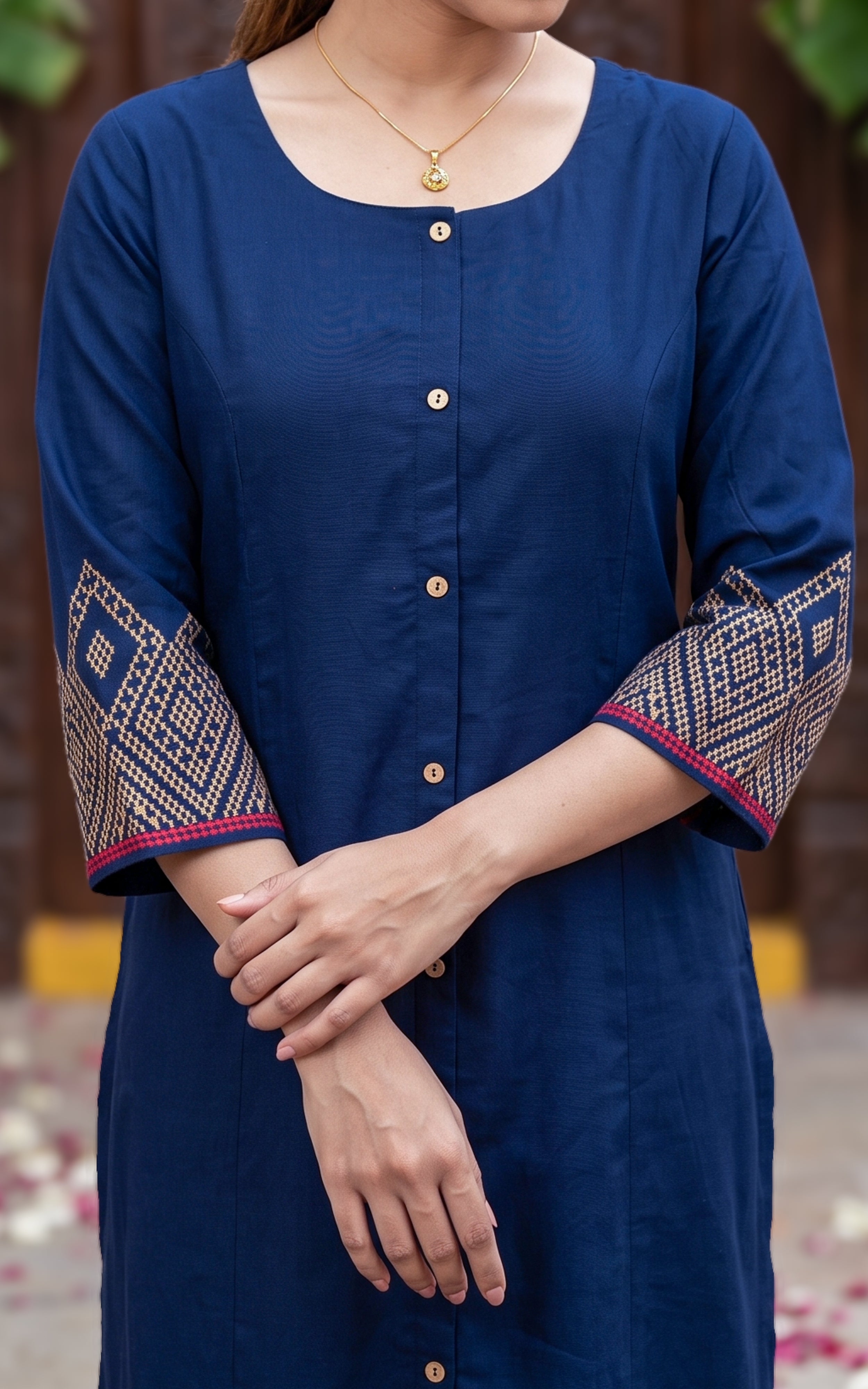 Joshna Navy Blue (Kurti+Pant)
