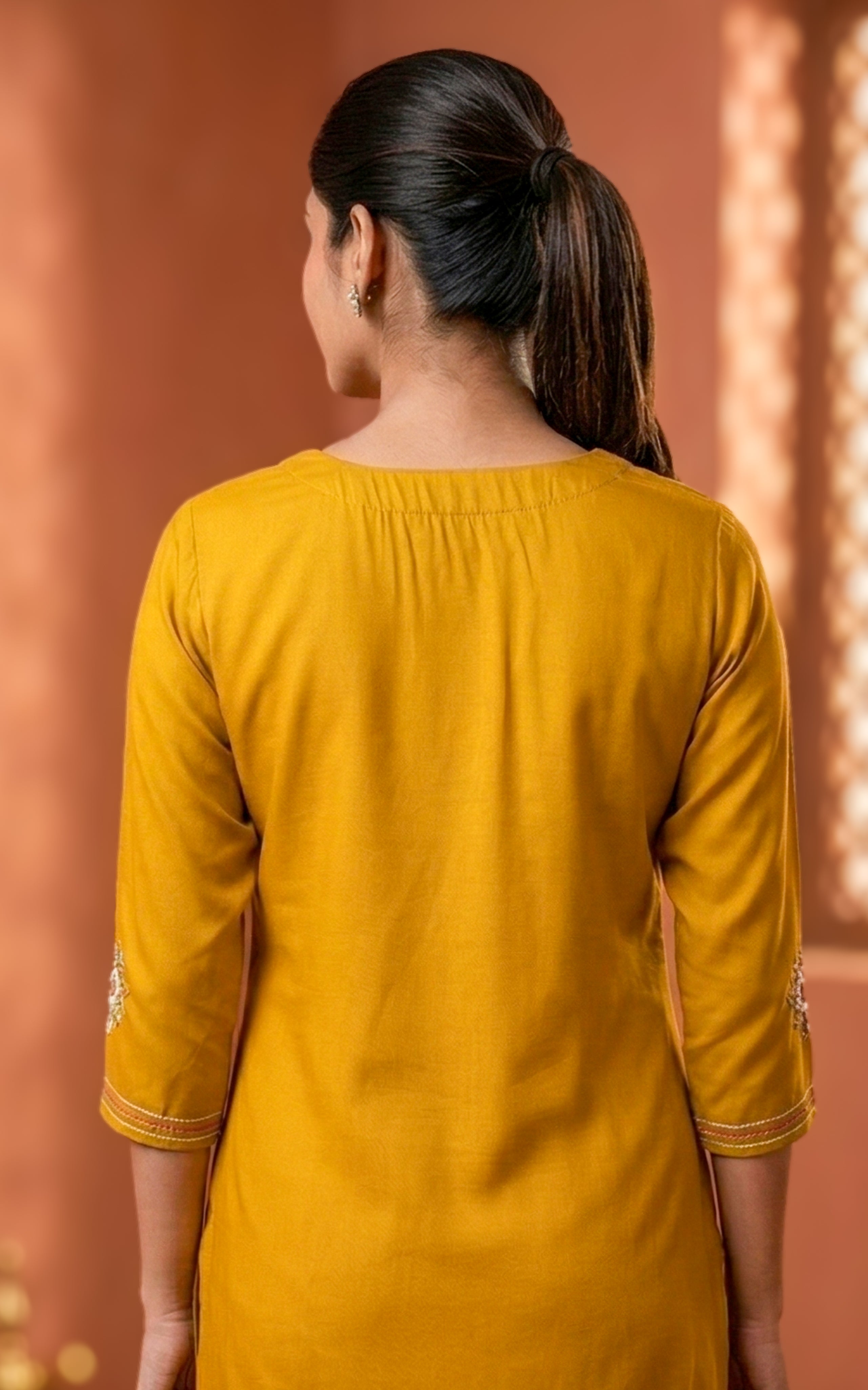 Mustard Color Kurti for Women