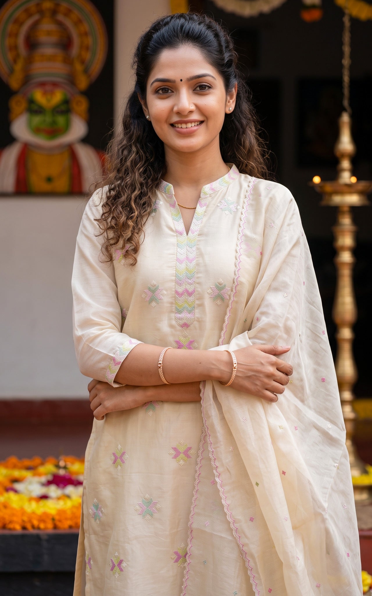 Prakruthi B (Kurti+Pant+Dupatta)