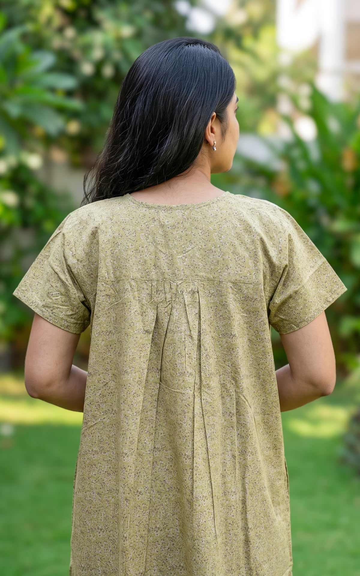 Cotton Straight Fit Nighty-166SS1A