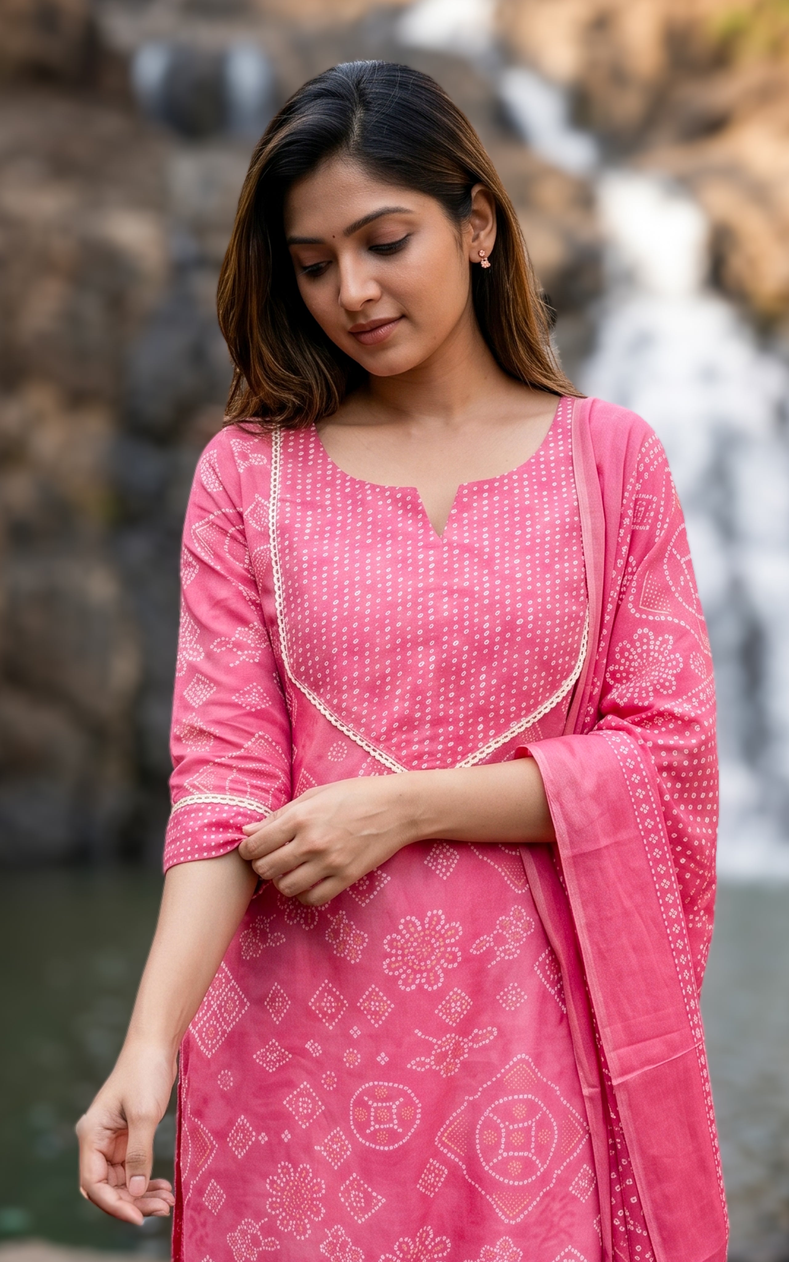 Straight cut cotton kurti for women