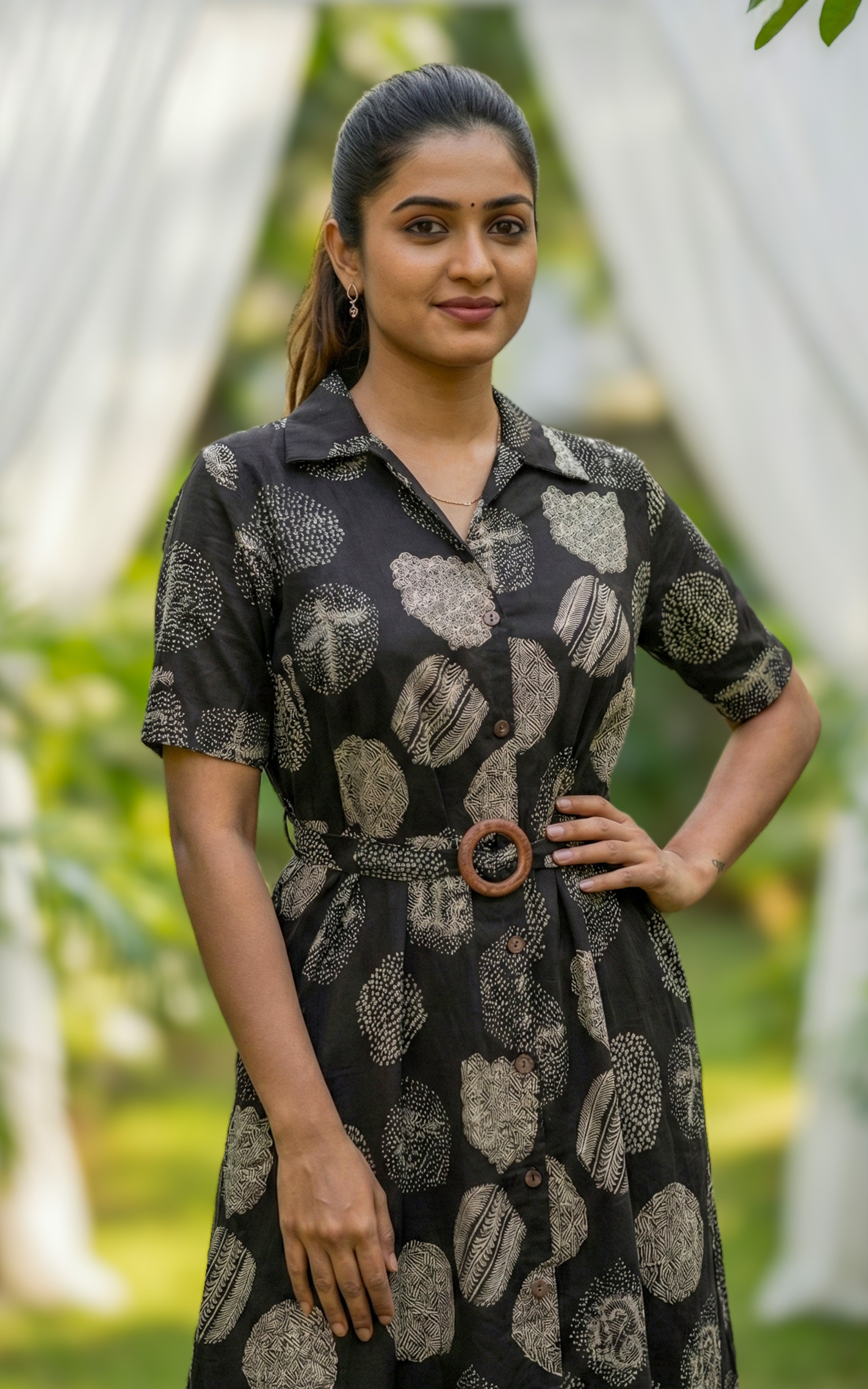 Casual Wear Comfortable Soft Cotton Midi Dress