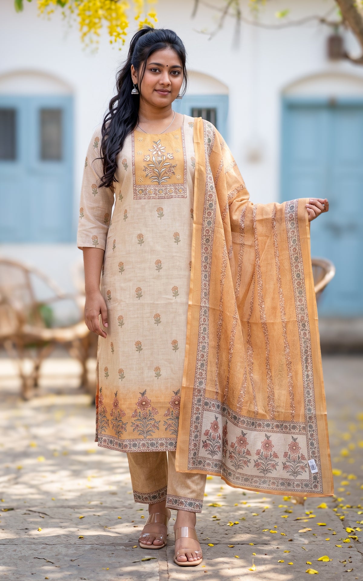 Jayarani (Kurti+Pant+Dupatta)