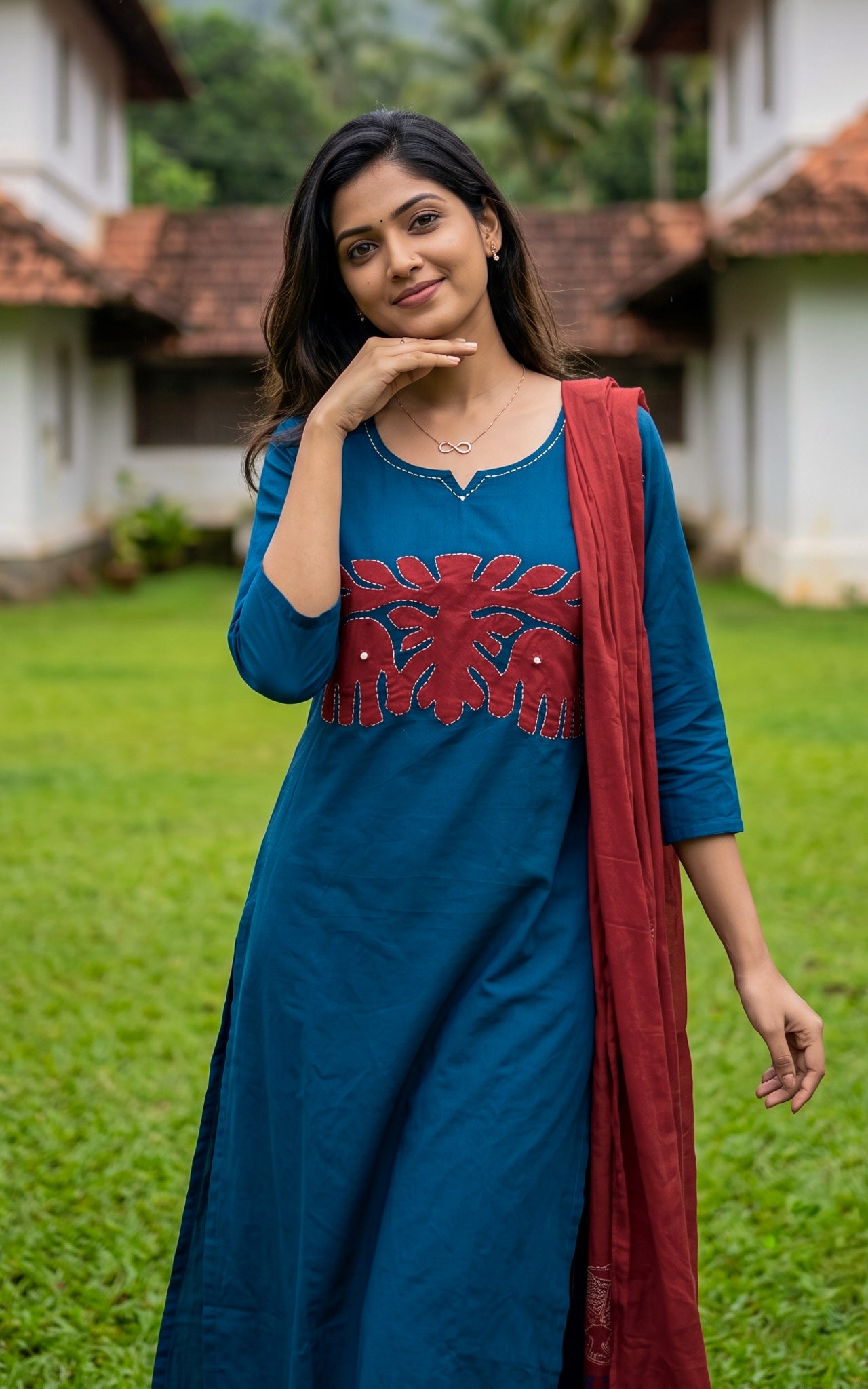Nandhala (Kurti+Pant+Dupatta)