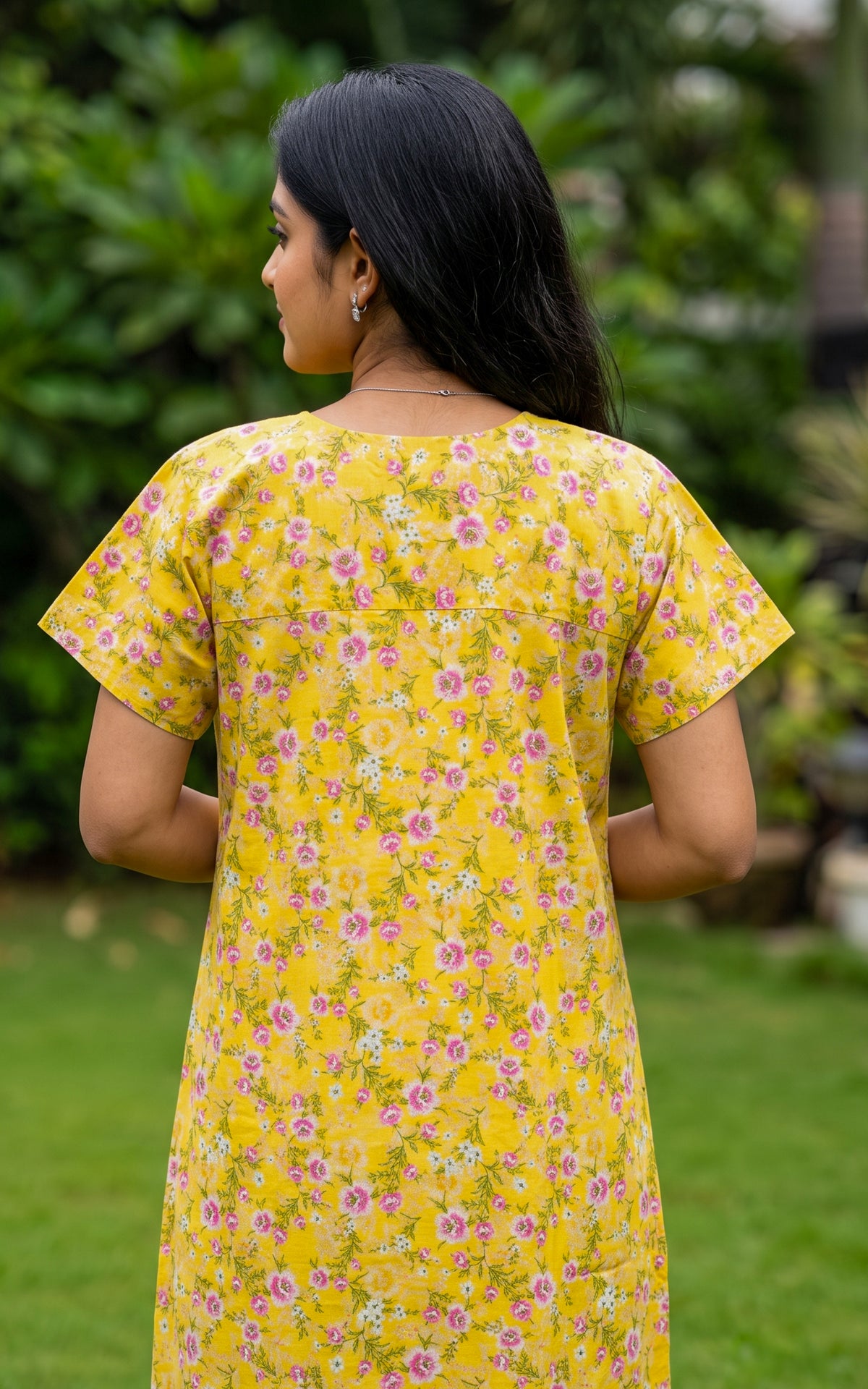 Cotton Straight Fit Nighty-165SS8B